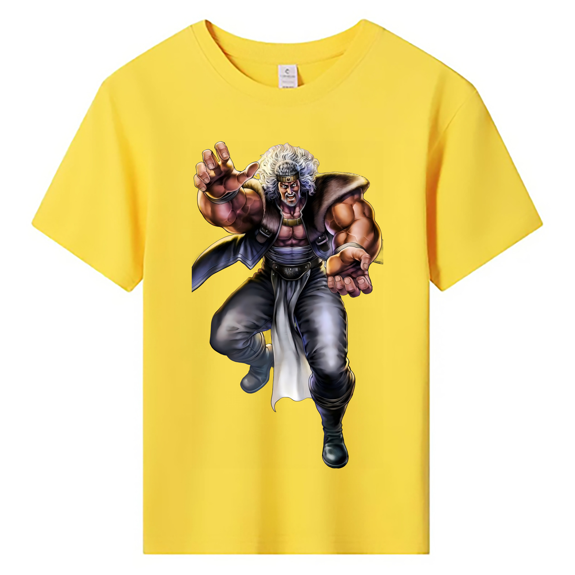 （画像用） 北斗の拳 Fist of the North Star 綿100％キッズTシャツ（フロントプリント）