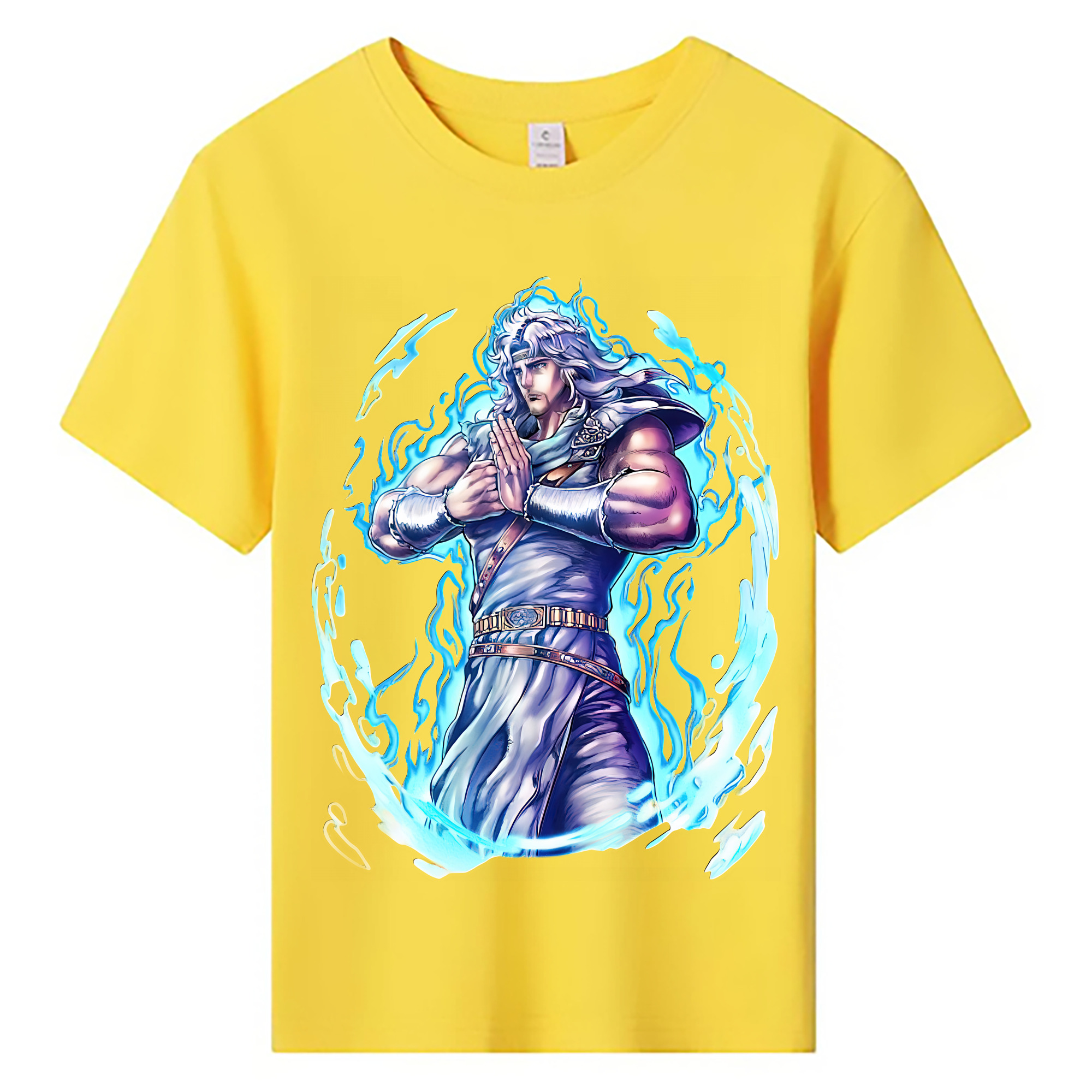 （画像用） 北斗の拳 Fist of the North Star 綿100％キッズTシャツ（フロントプリント）