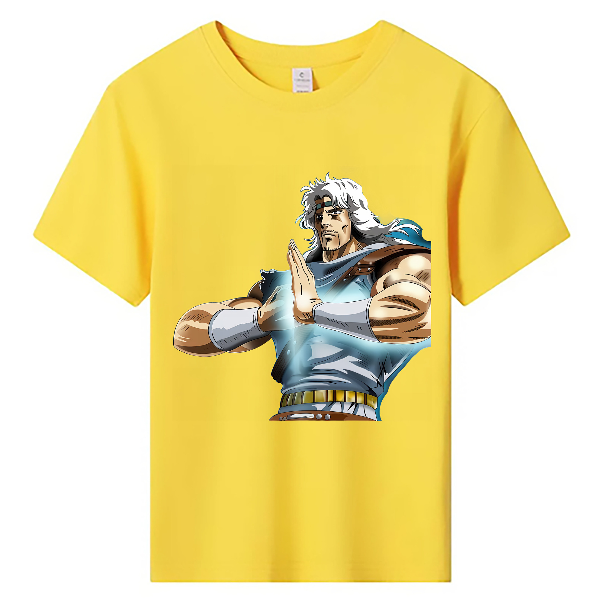 （画像用） 北斗の拳 Fist of the North Star 綿100％キッズTシャツ（フロントプリント）