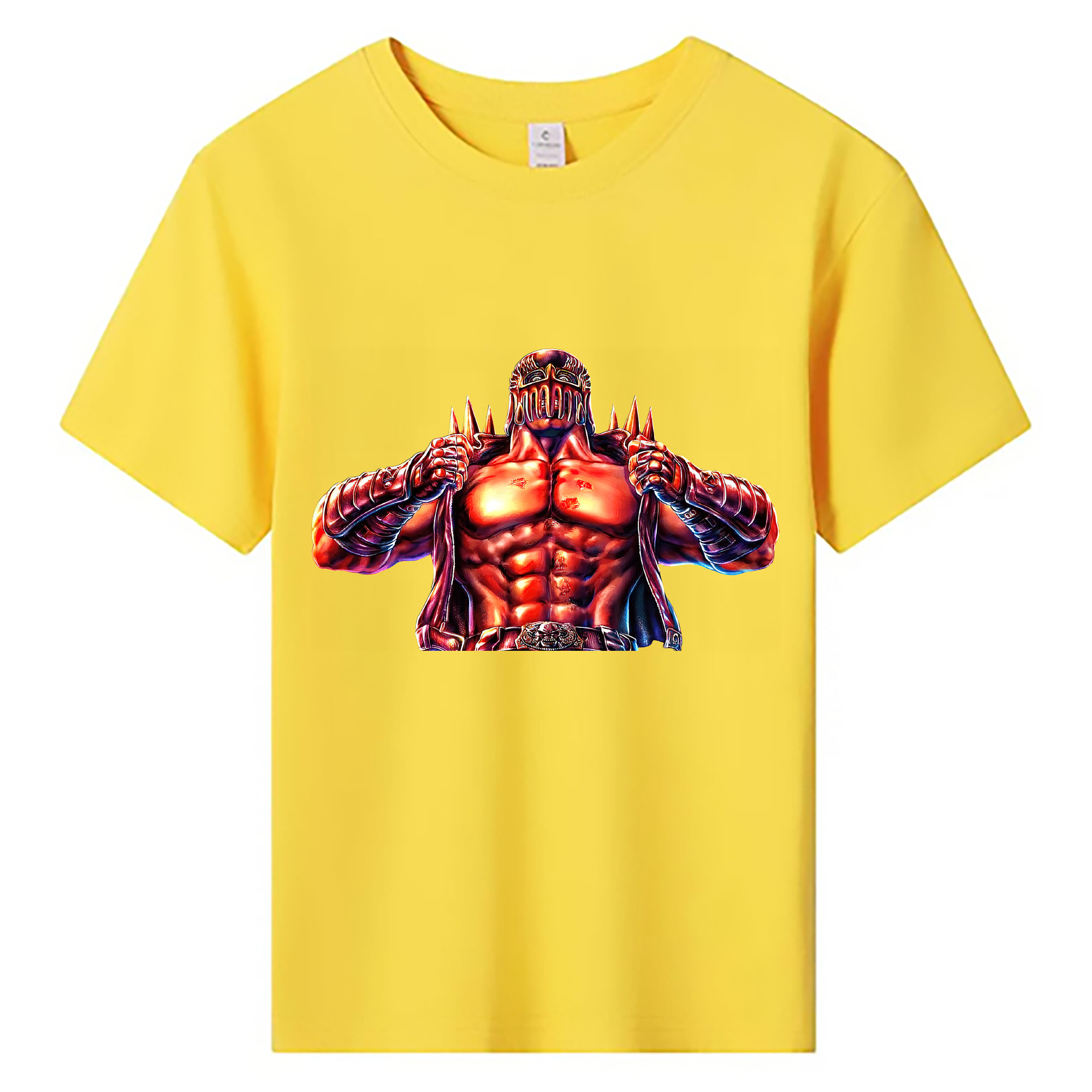 （画像用） 北斗の拳 Fist of the North Star 綿100％キッズTシャツ（フロントプリント）