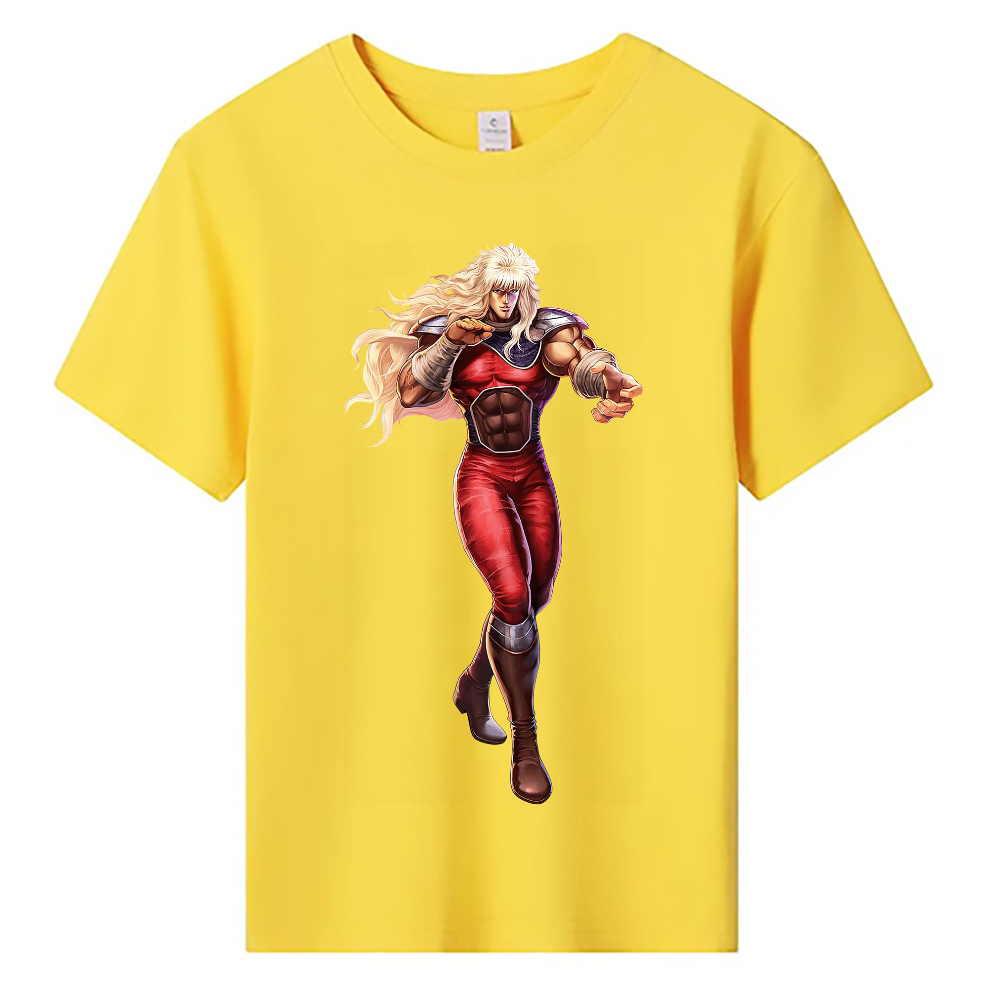 （画像用） 北斗の拳 Fist of the North Star 綿100％キッズTシャツ（フロントプリント）