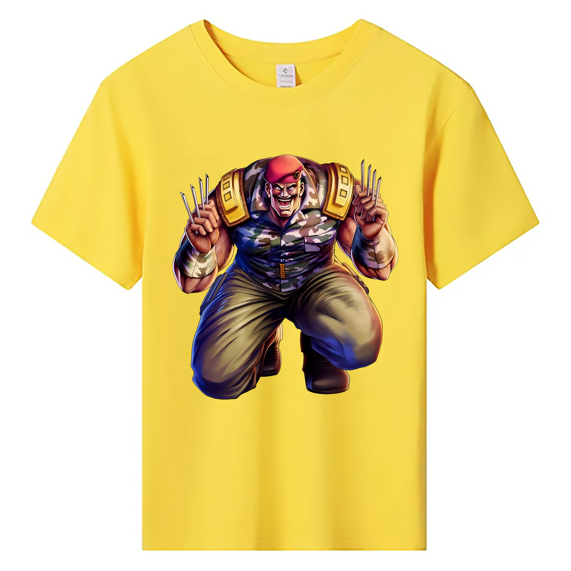 （画像用） 北斗の拳 Fist of the North Star 綿100％キッズTシャツ（フロントプリント）