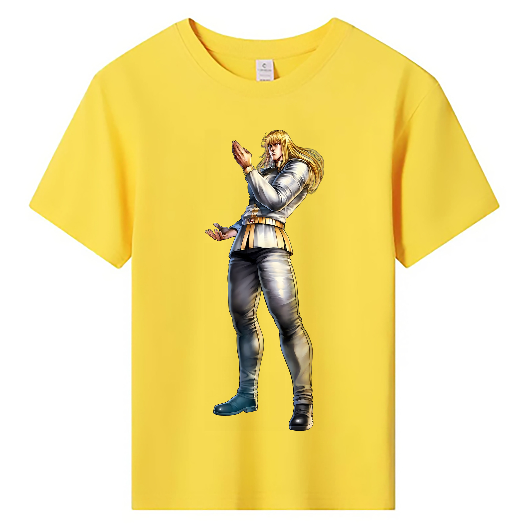 （画像用） 北斗の拳 Fist of the North Star 綿100％キッズTシャツ（フロントプリント）