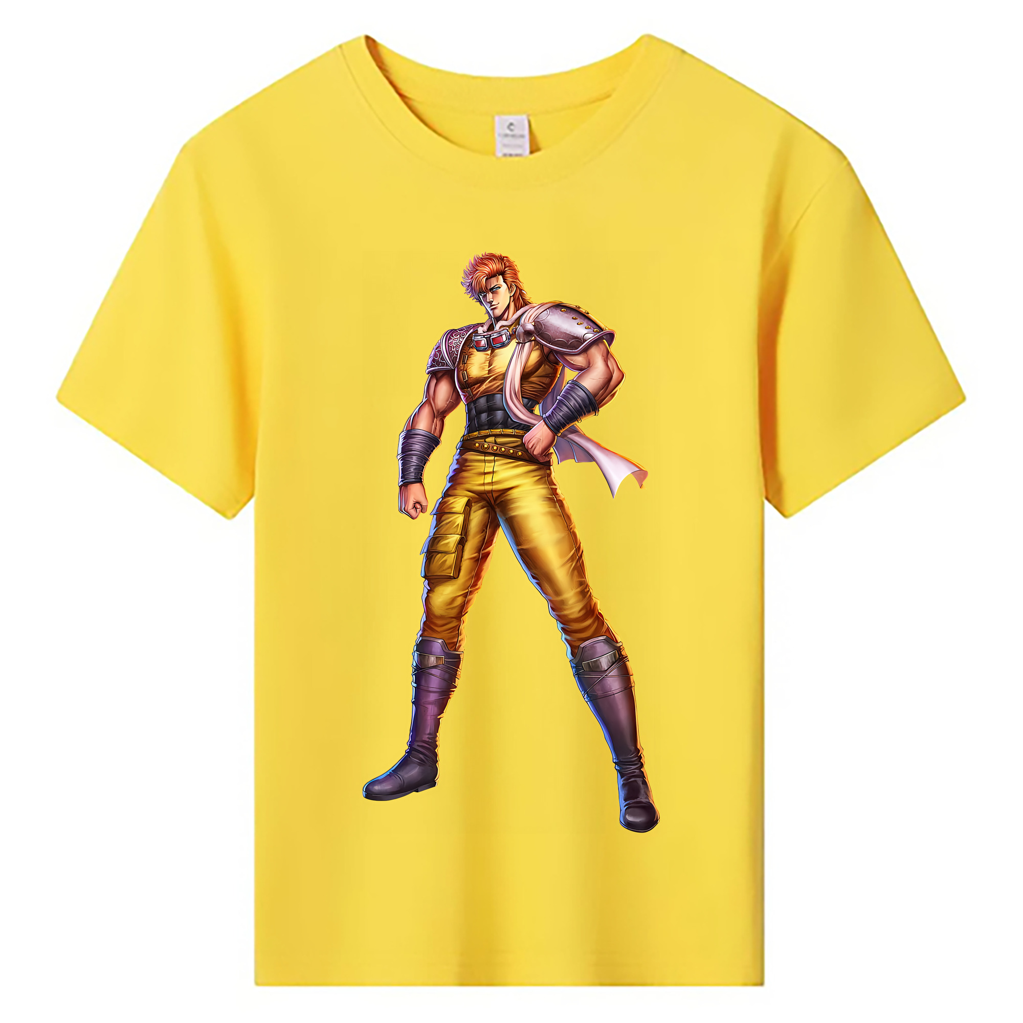 （画像用） 北斗の拳 Fist of the North Star 綿100％キッズTシャツ（フロントプリント）