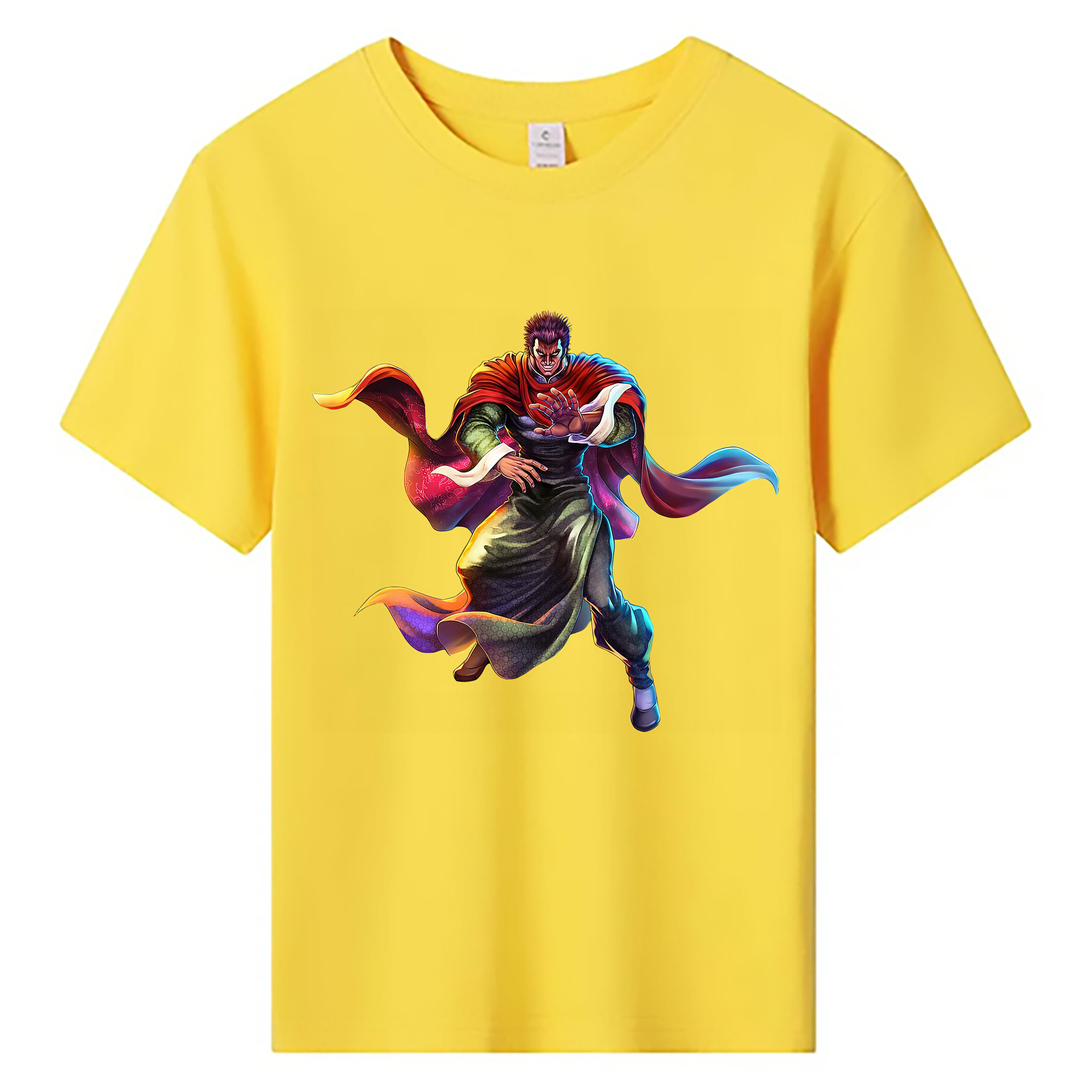 （画像用） 北斗の拳 Fist of the North Star 綿100％キッズTシャツ（フロントプリント）