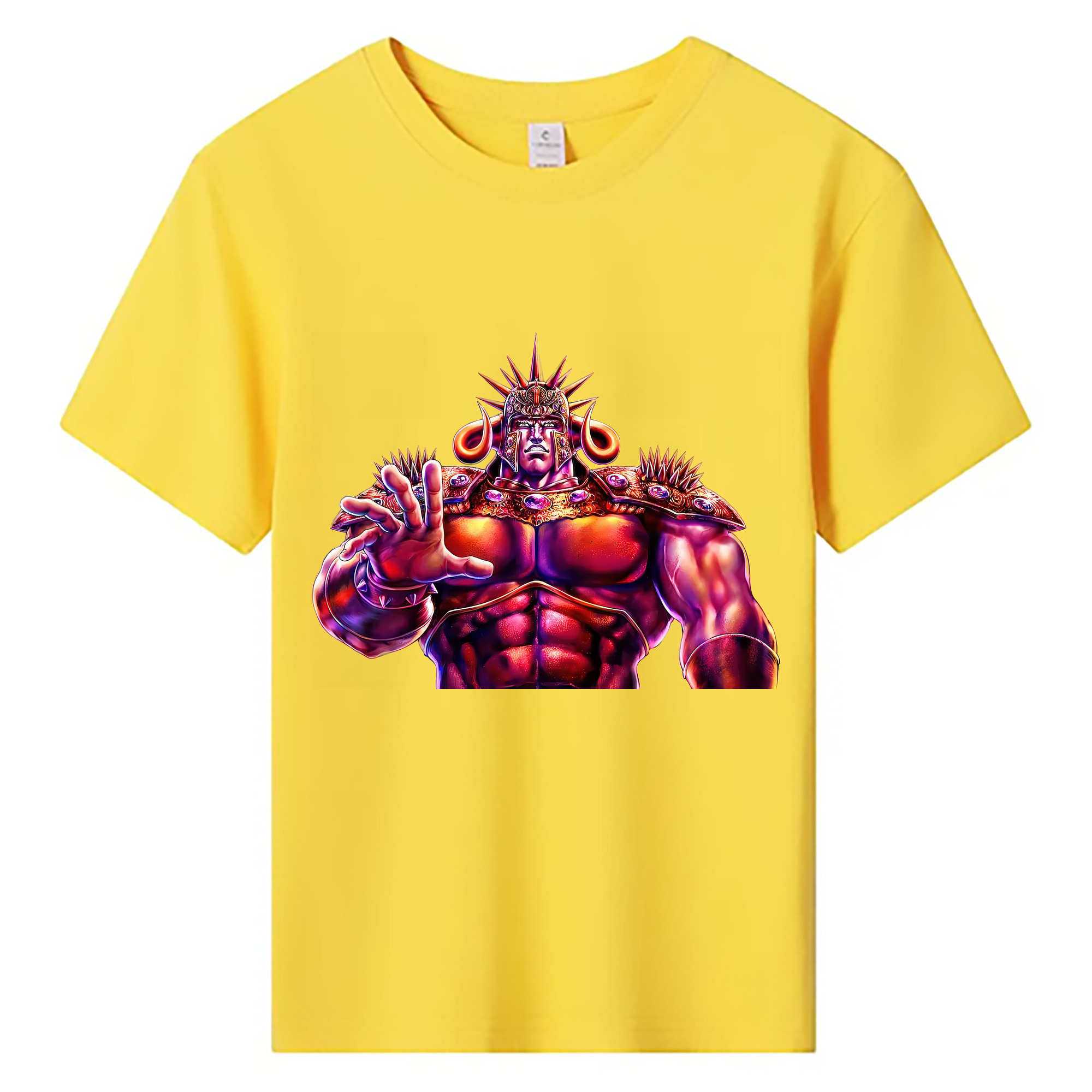 （画像用） 北斗の拳 Fist of the North Star 綿100％キッズTシャツ（フロントプリント）