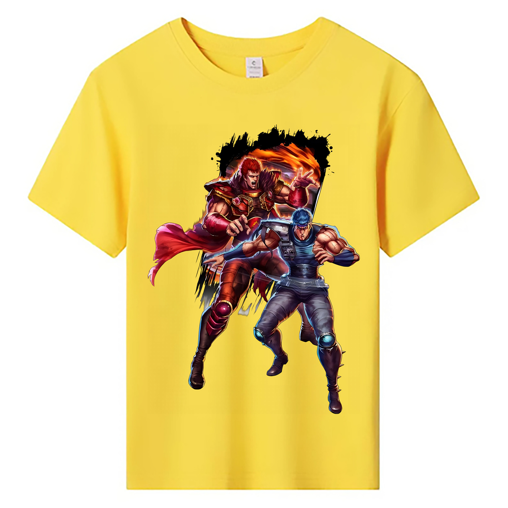 （画像用） 北斗の拳 Fist of the North Star 綿100％キッズTシャツ（フロントプリント）