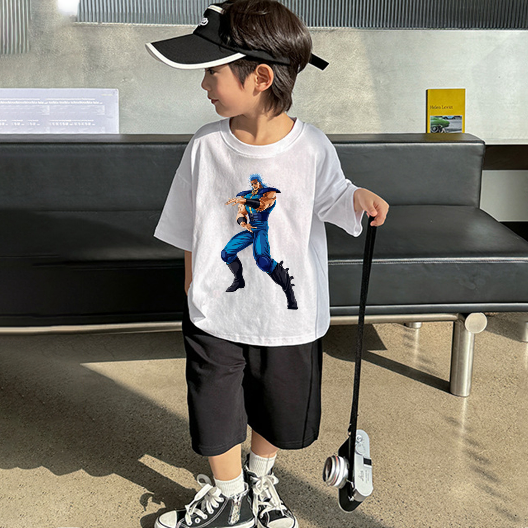 北斗の拳 Fist of the North Star 綿100％キッズTシャツ（フロントプリント）