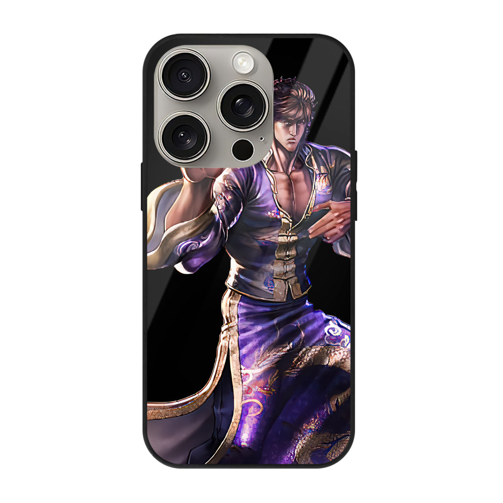 （画像用） 北斗の拳 Fist of the North Star 【iPhone15Pro対応】スマホケース 耐衝撃＆黄変防止 背面ガラス