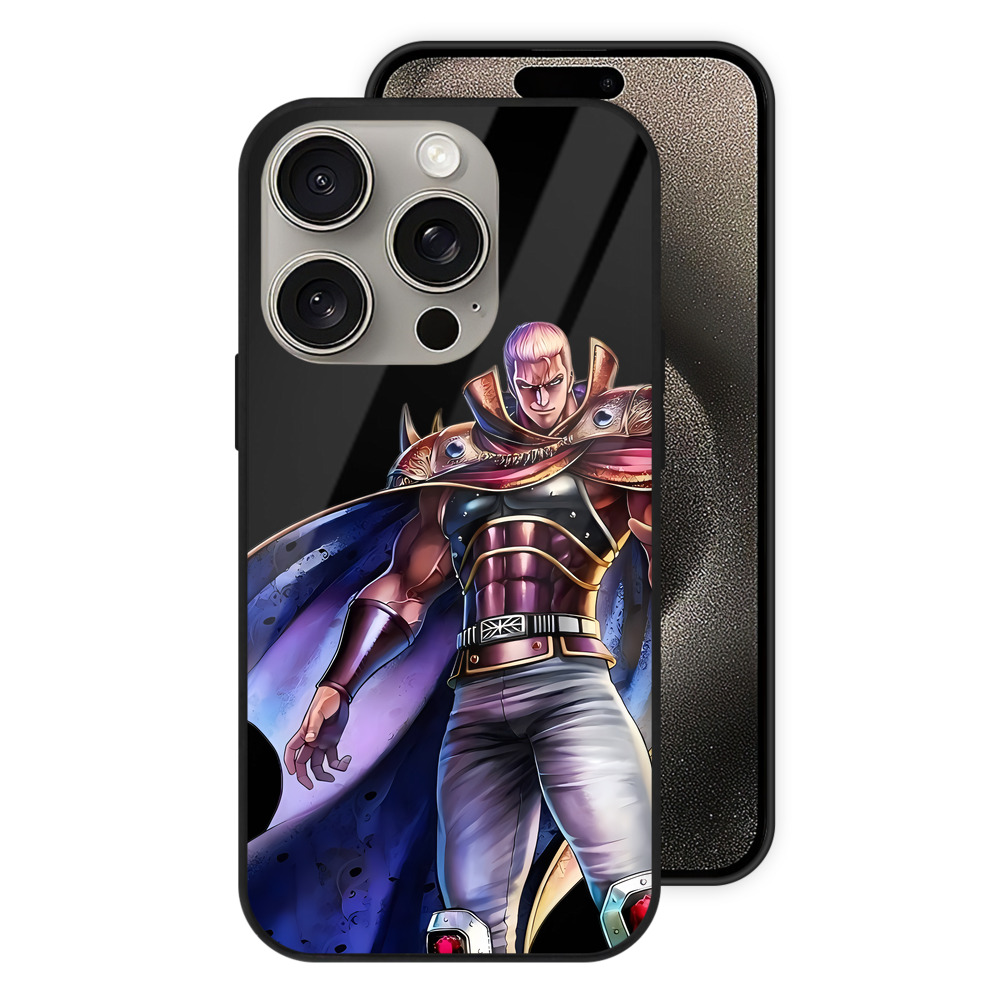 （画像用） 北斗の拳 Fist of the North Star 【iPhone15Pro対応】スマホケース 耐衝撃＆黄変防止 背面ガラス