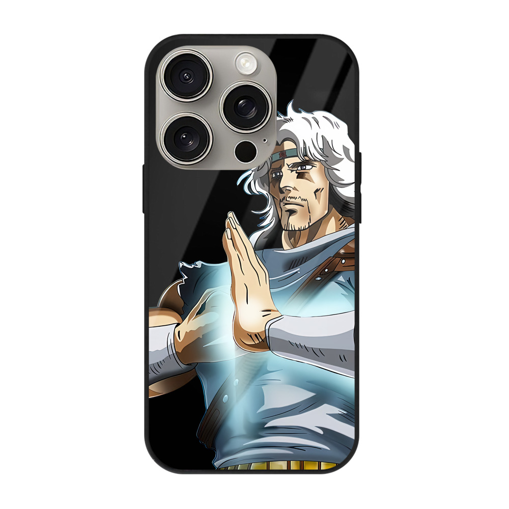 （画像用） 北斗の拳 Fist of the North Star 【iPhone15Pro対応】スマホケース 耐衝撃＆黄変防止 背面ガラス