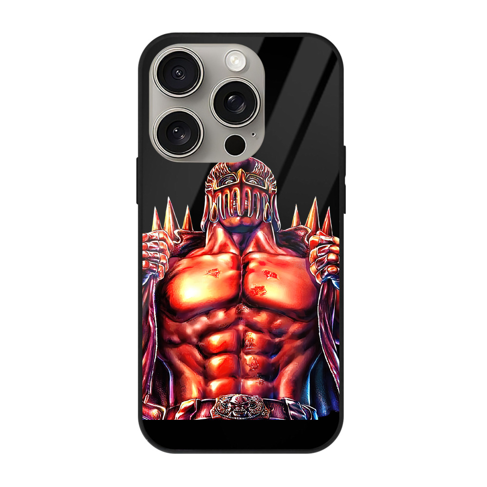 （画像用） 北斗の拳 Fist of the North Star 【iPhone15Pro対応】スマホケース 耐衝撃＆黄変防止 背面ガラス