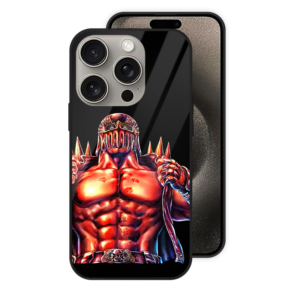（画像用） 北斗の拳 Fist of the North Star 【iPhone15Pro対応】スマホケース 耐衝撃＆黄変防止 背面ガラス