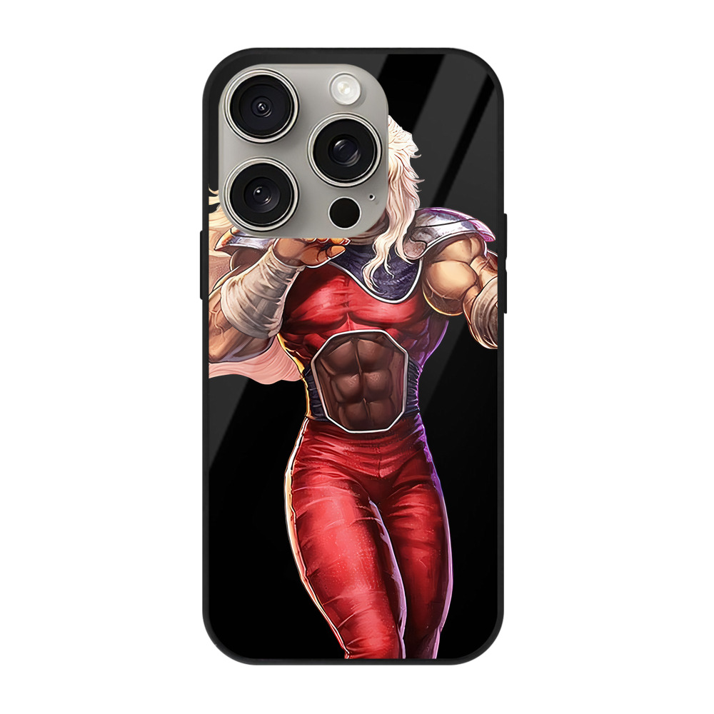 （画像用） 北斗の拳 Fist of the North Star 【iPhone15Pro対応】スマホケース 耐衝撃＆黄変防止 背面ガラス