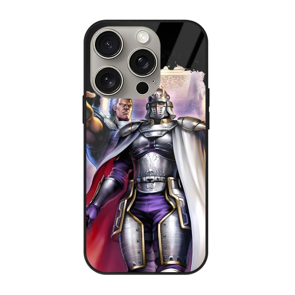 （画像用） 北斗の拳 Fist of the North Star 【iPhone15Pro対応】スマホケース 耐衝撃＆黄変防止 背面ガラス