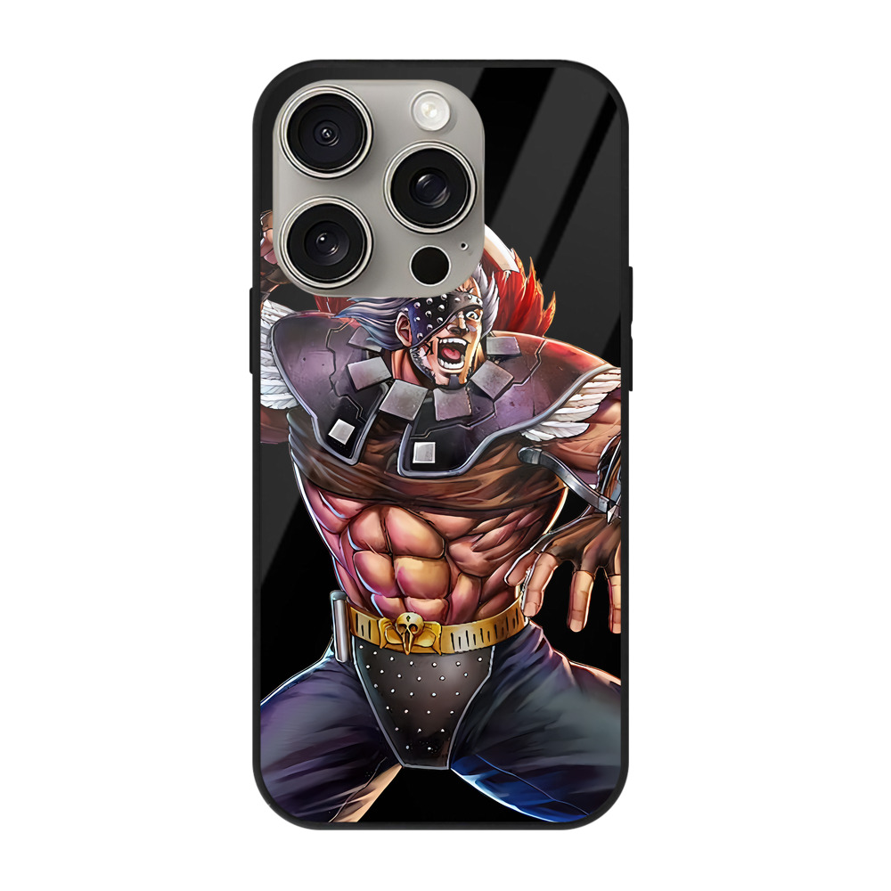 （画像用） 北斗の拳 Fist of the North Star 【iPhone15Pro対応】スマホケース 耐衝撃＆黄変防止 背面ガラス