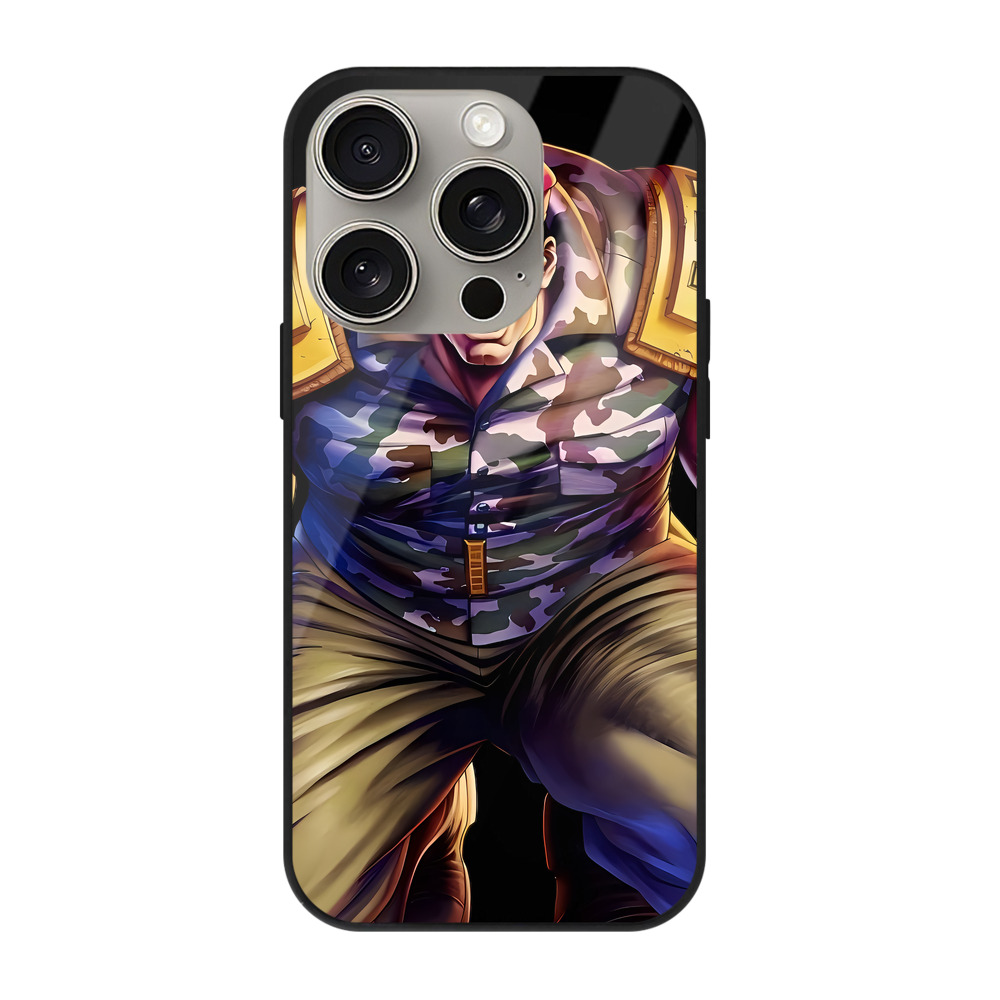 （画像用） 北斗の拳 Fist of the North Star 【iPhone15Pro対応】スマホケース 耐衝撃＆黄変防止 背面ガラス