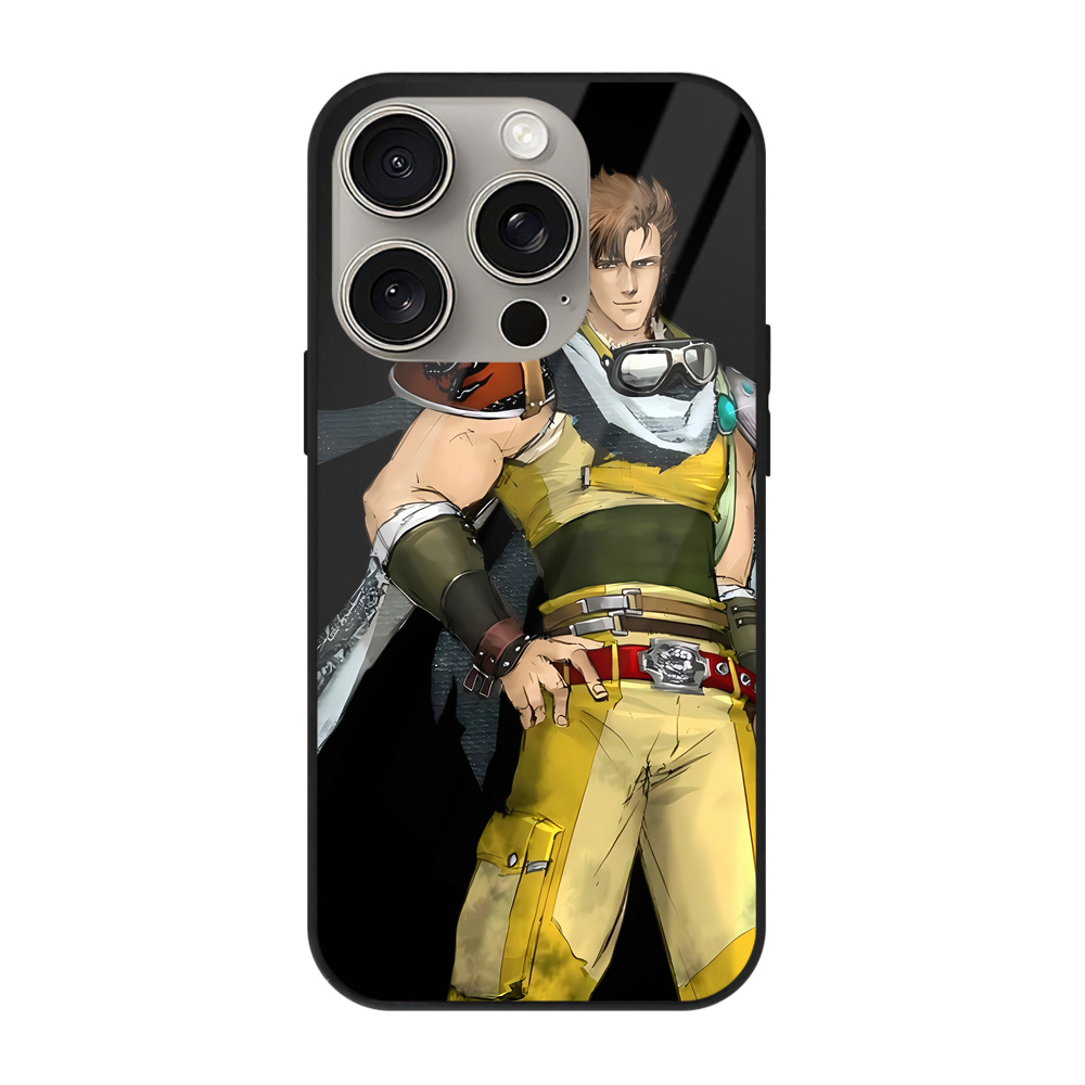 （画像用） 北斗の拳 Fist of the North Star 【iPhone15Pro対応】スマホケース 耐衝撃＆黄変防止 背面ガラス