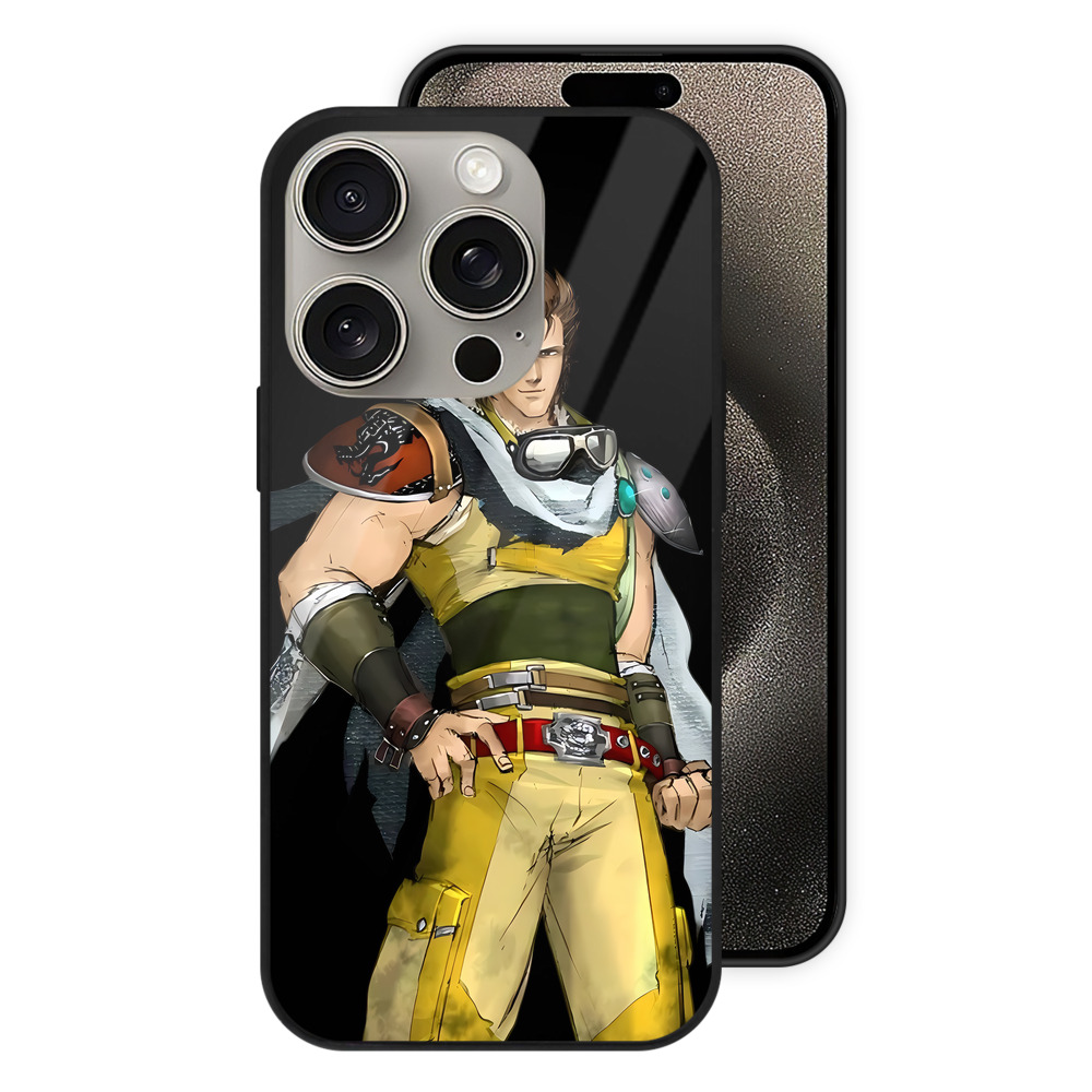 （画像用） 北斗の拳 Fist of the North Star 【iPhone15Pro対応】スマホケース 耐衝撃＆黄変防止 背面ガラス