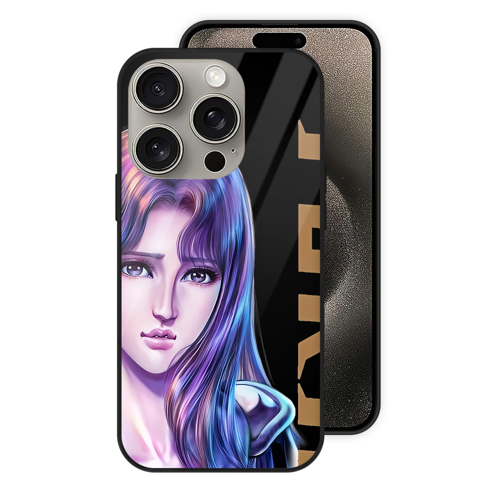 （画像用） 北斗の拳 Fist of the North Star 【iPhone15Pro対応】スマホケース 耐衝撃＆黄変防止 背面ガラス