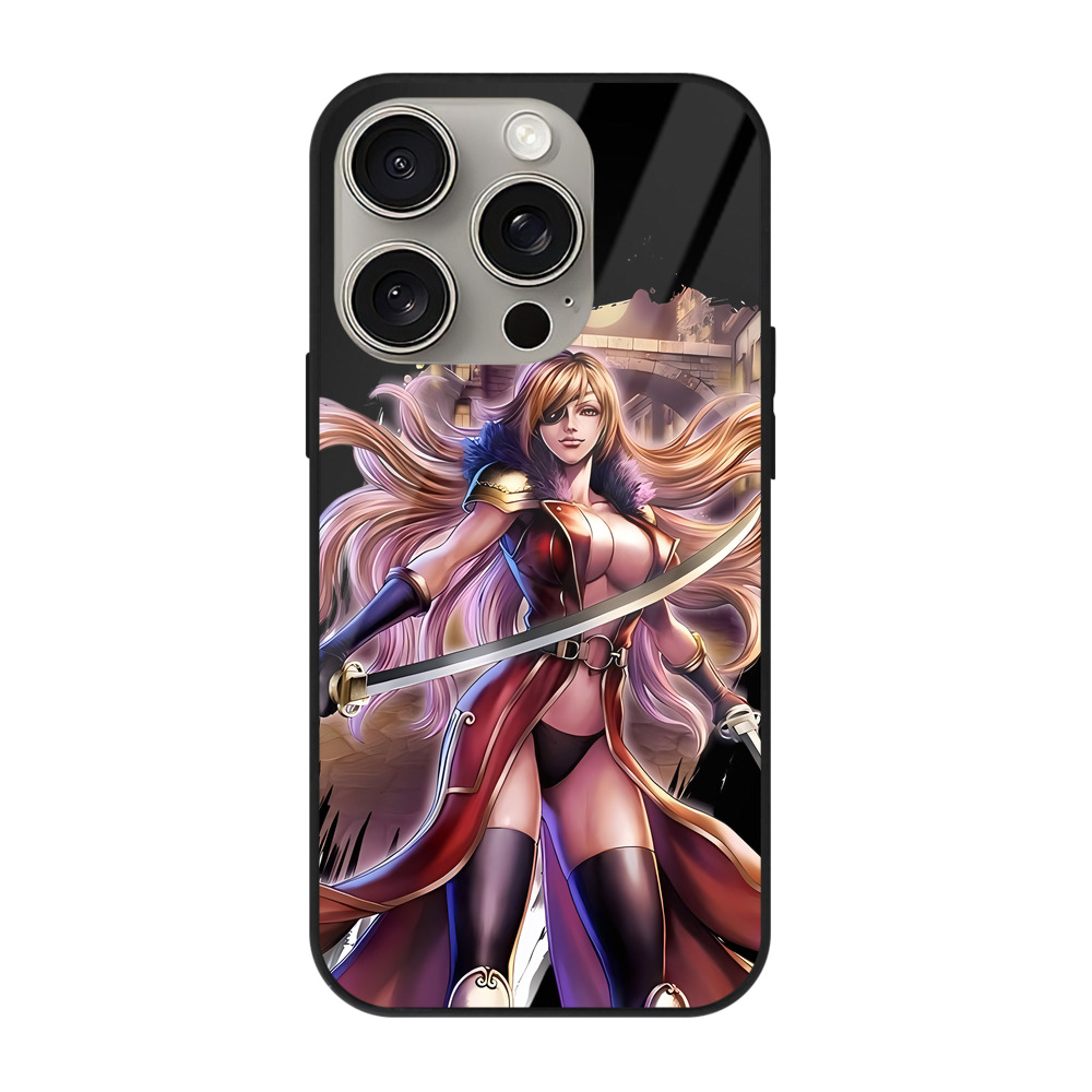 （画像用） 北斗の拳 Fist of the North Star 【iPhone15Pro対応】スマホケース 耐衝撃＆黄変防止 背面ガラス