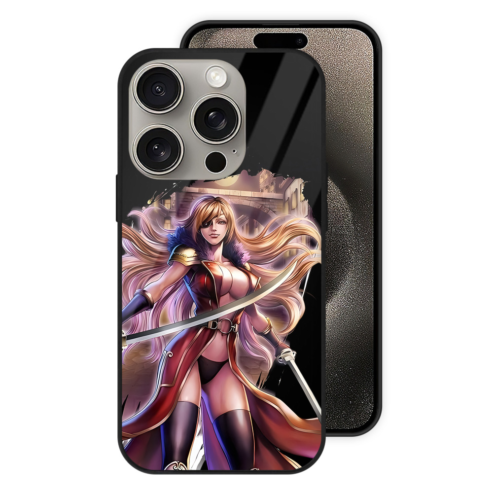 （画像用） 北斗の拳 Fist of the North Star 【iPhone15Pro対応】スマホケース 耐衝撃＆黄変防止 背面ガラス