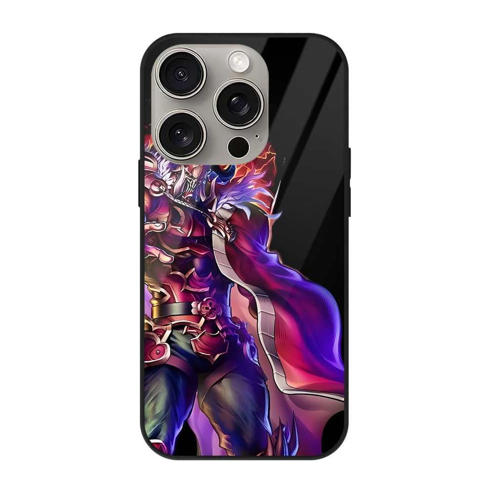 （画像用） 北斗の拳 Fist of the North Star 【iPhone15Pro対応】スマホケース 耐衝撃＆黄変防止 背面ガラス