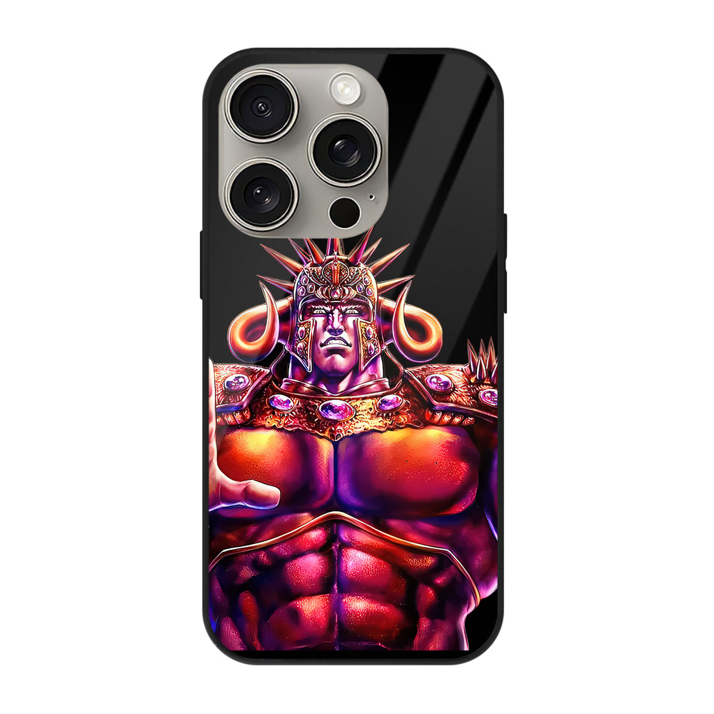 （画像用） 北斗の拳 Fist of the North Star 【iPhone15Pro対応】スマホケース 耐衝撃＆黄変防止 背面ガラス