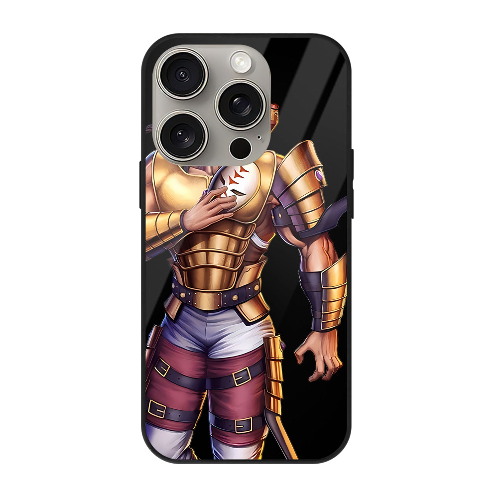 （画像用） 北斗の拳 Fist of the North Star 【iPhone15Pro対応】スマホケース 耐衝撃＆黄変防止 背面ガラス