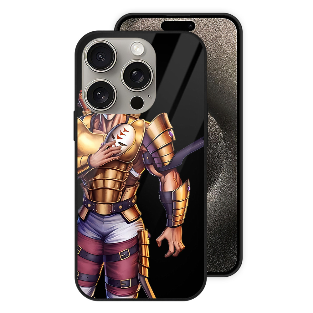 （画像用） 北斗の拳 Fist of the North Star 【iPhone15Pro対応】スマホケース 耐衝撃＆黄変防止 背面ガラス