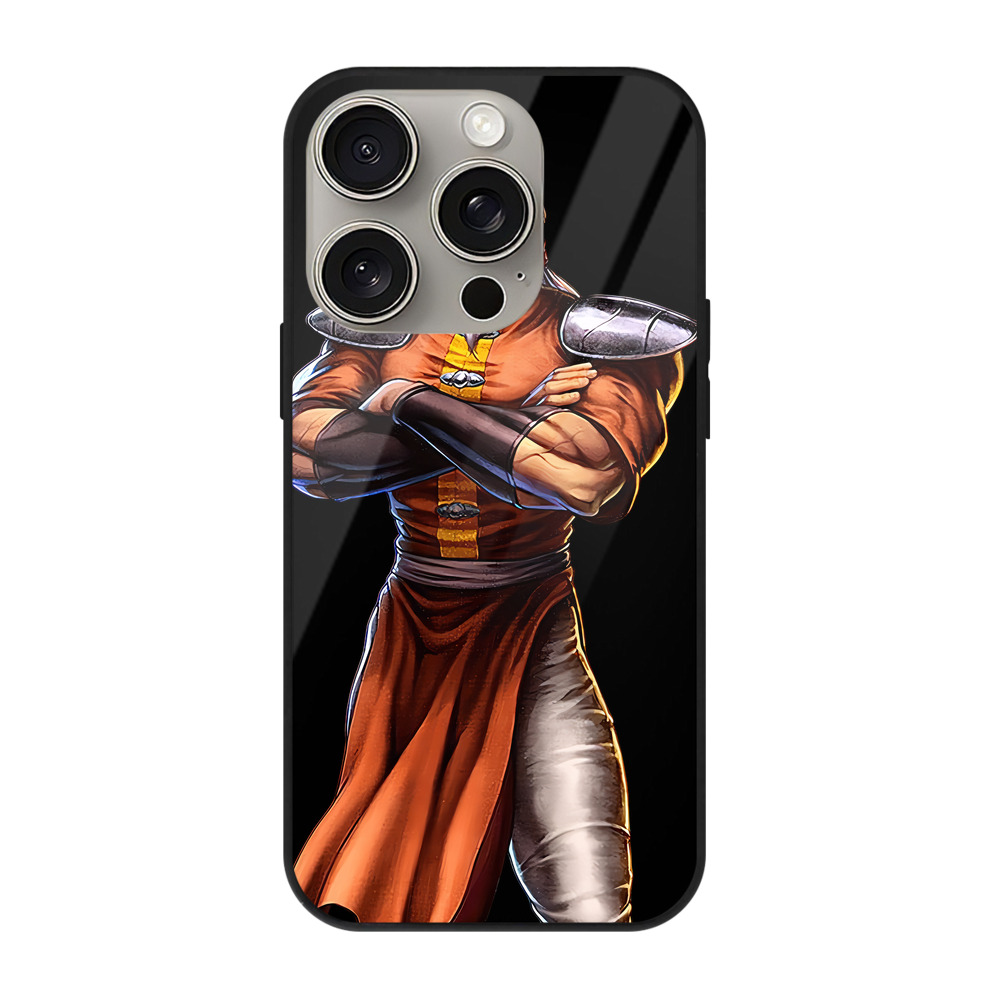 （画像用） 北斗の拳 Fist of the North Star 【iPhone15Pro対応】スマホケース 耐衝撃＆黄変防止 背面ガラス