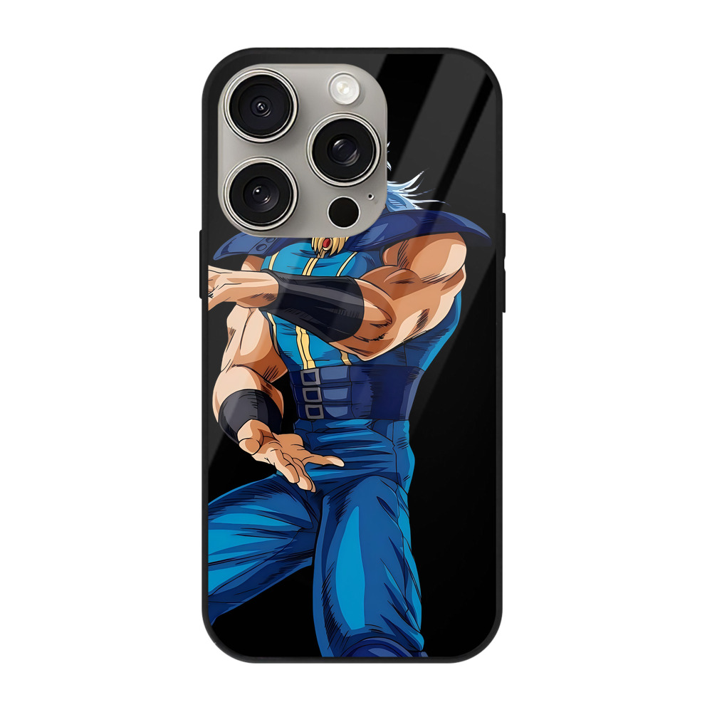 （画像用） 北斗の拳 Fist of the North Star 【iPhone15Pro対応】スマホケース 耐衝撃＆黄変防止 背面ガラス