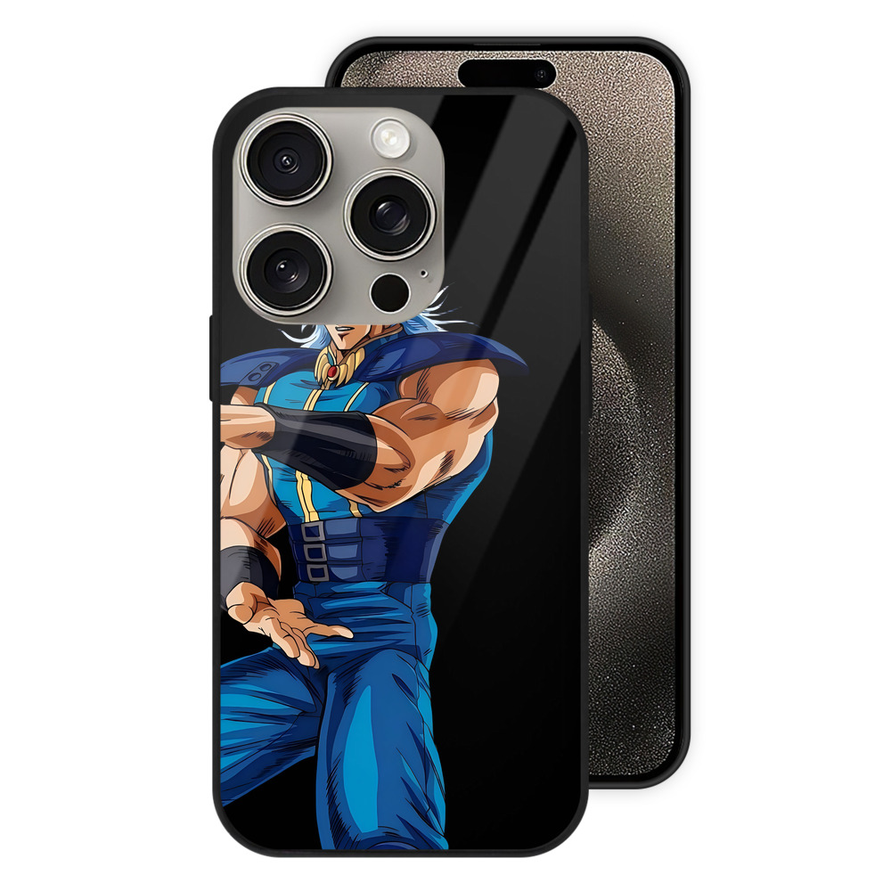 （画像用） 北斗の拳 Fist of the North Star 【iPhone15Pro対応】スマホケース 耐衝撃＆黄変防止 背面ガラス