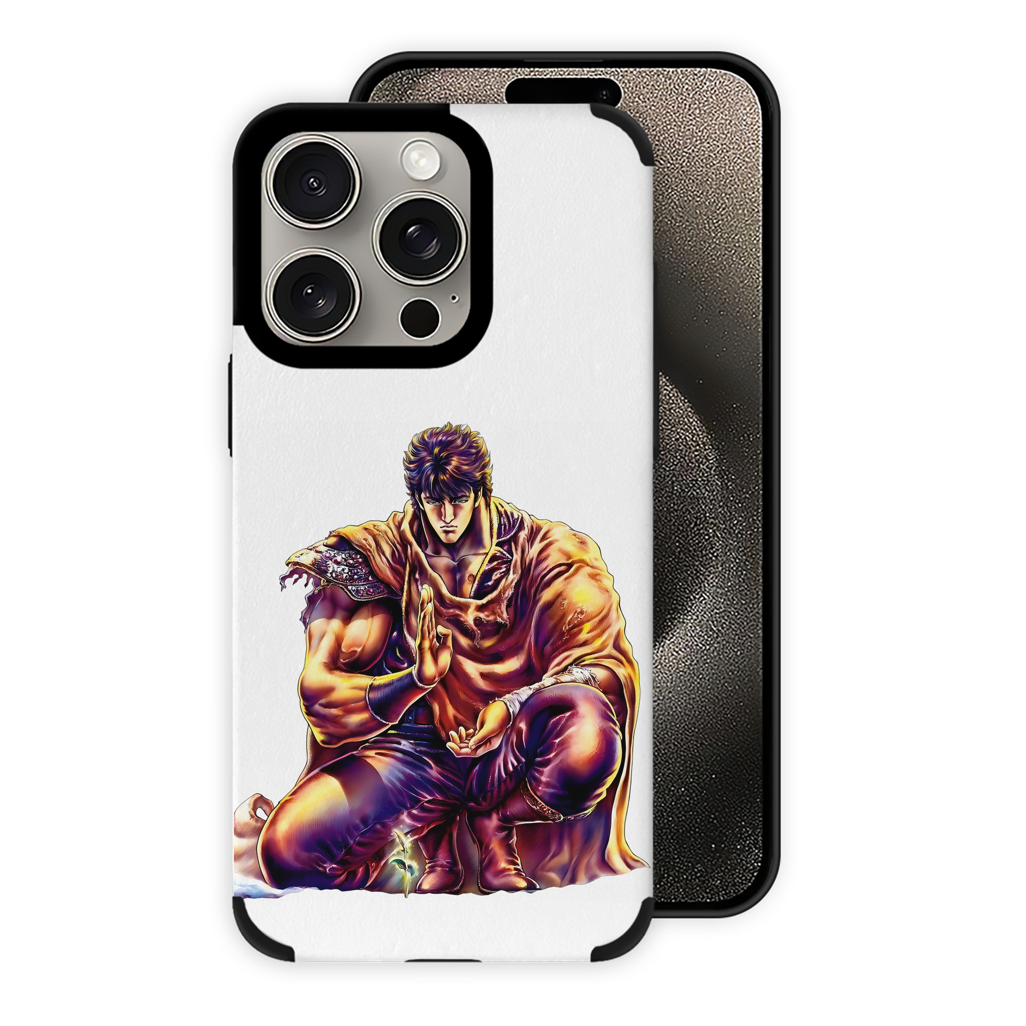 北斗の拳 Fist of the North Star 【iPhone15ProMax対応】 PUレザー スマホケース 耐衝撃＆黄変防止