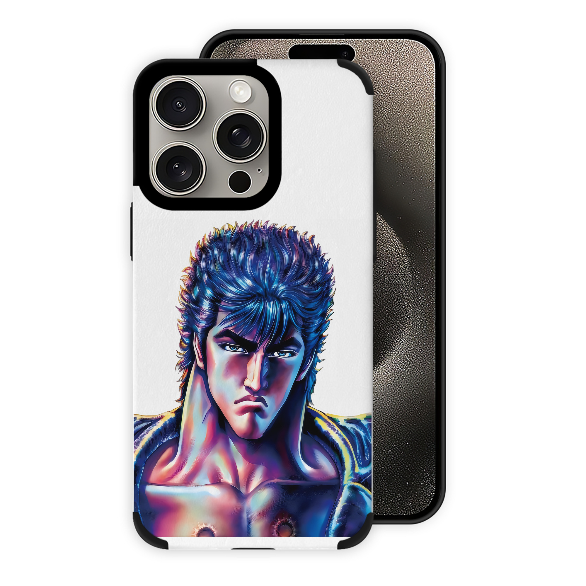 北斗の拳 Fist of the North Star 【iPhone15ProMax対応】 PUレザー スマホケース 耐衝撃＆黄変防止