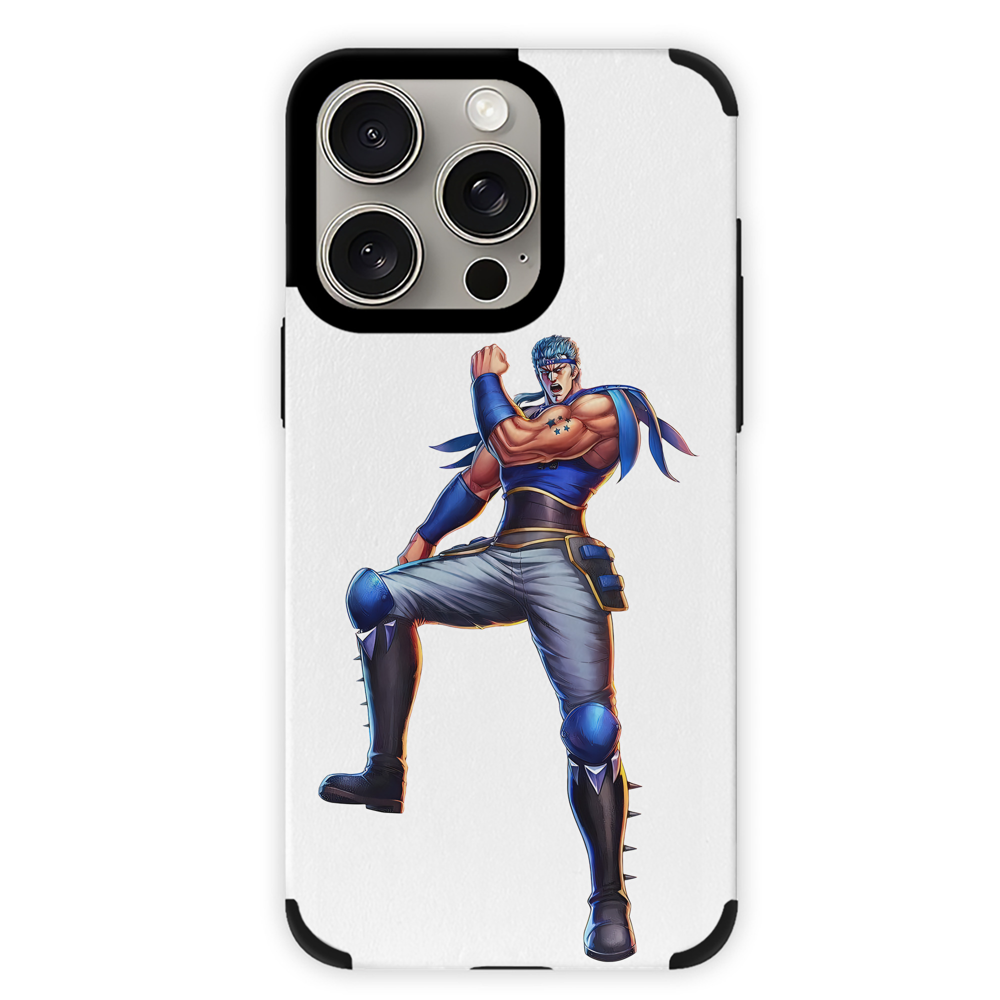 （画像用） 北斗の拳 Fist of the North Star 【iPhone15ProMax対応】 PUレザー スマホケース 耐衝撃＆黄変防止
