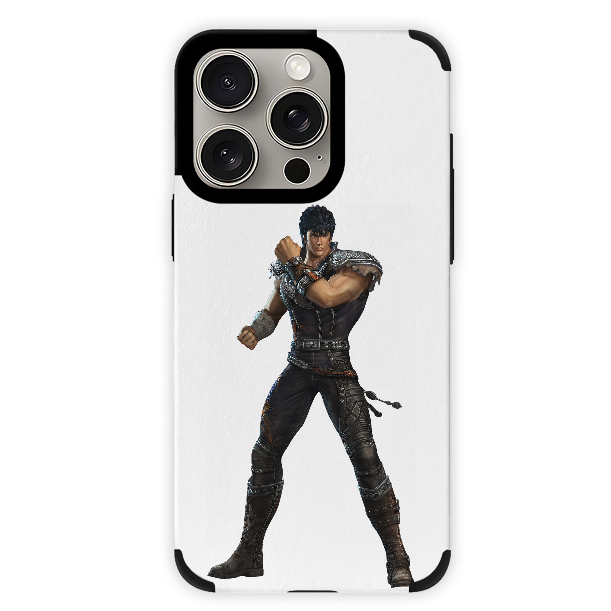 （画像用） 北斗の拳 Fist of the North Star 【iPhone15ProMax対応】 PUレザー スマホケース 耐衝撃＆黄変防止