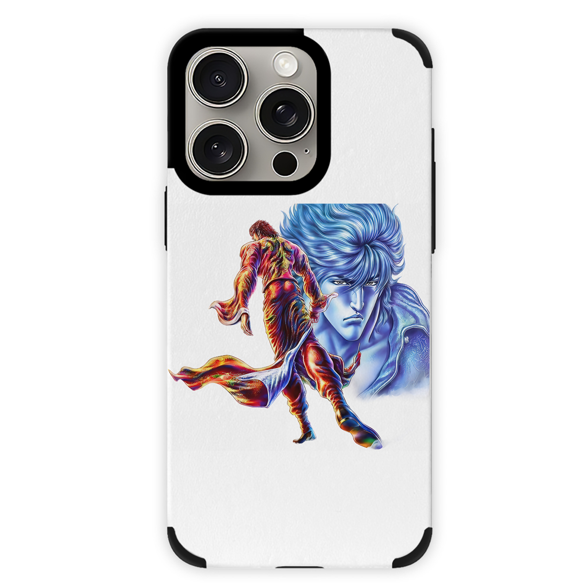 （画像用） 北斗の拳 Fist of the North Star 【iPhone15ProMax対応】 PUレザー スマホケース 耐衝撃＆黄変防止
