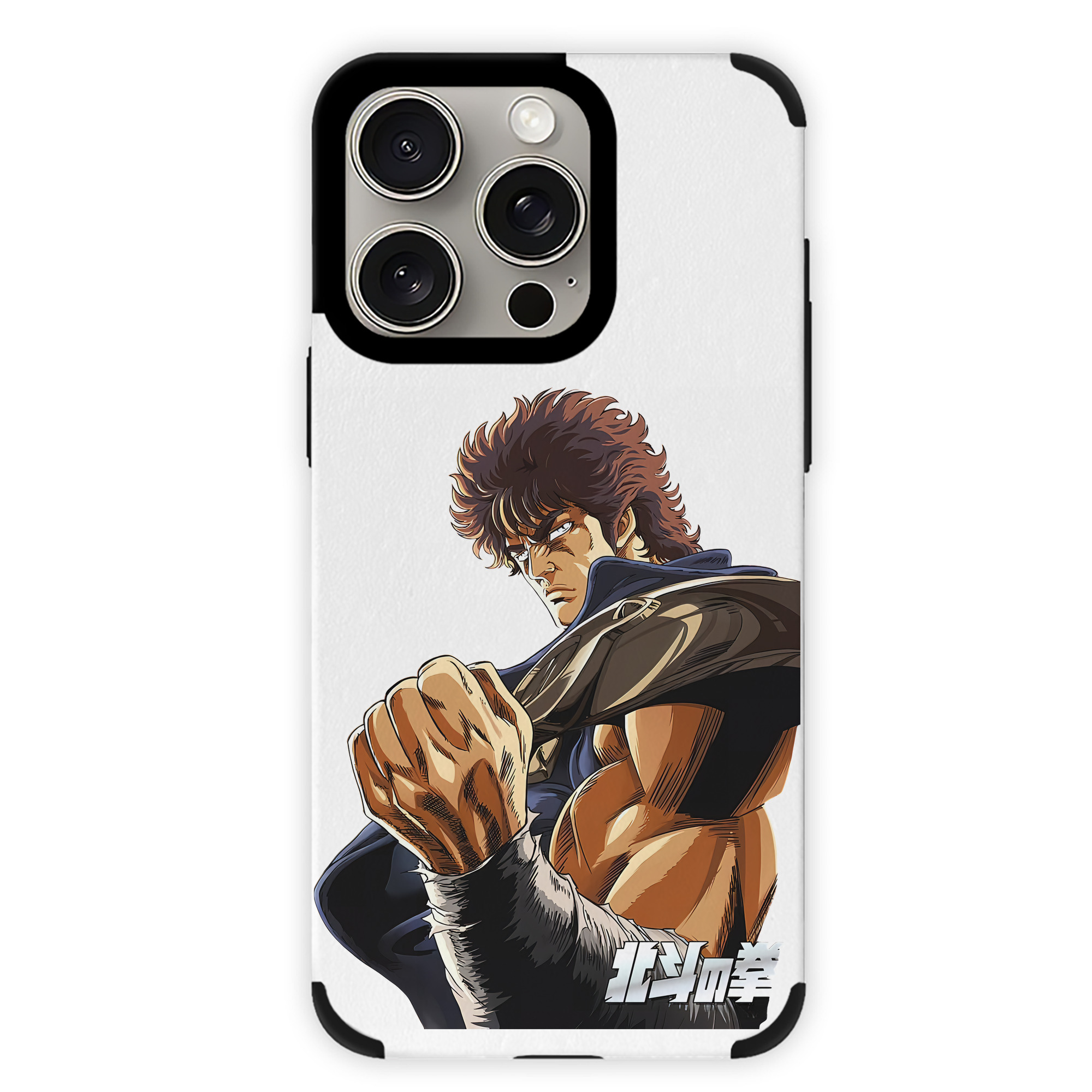 （画像用） 北斗の拳 Fist of the North Star 【iPhone15ProMax対応】 PUレザー スマホケース 耐衝撃＆黄変防止