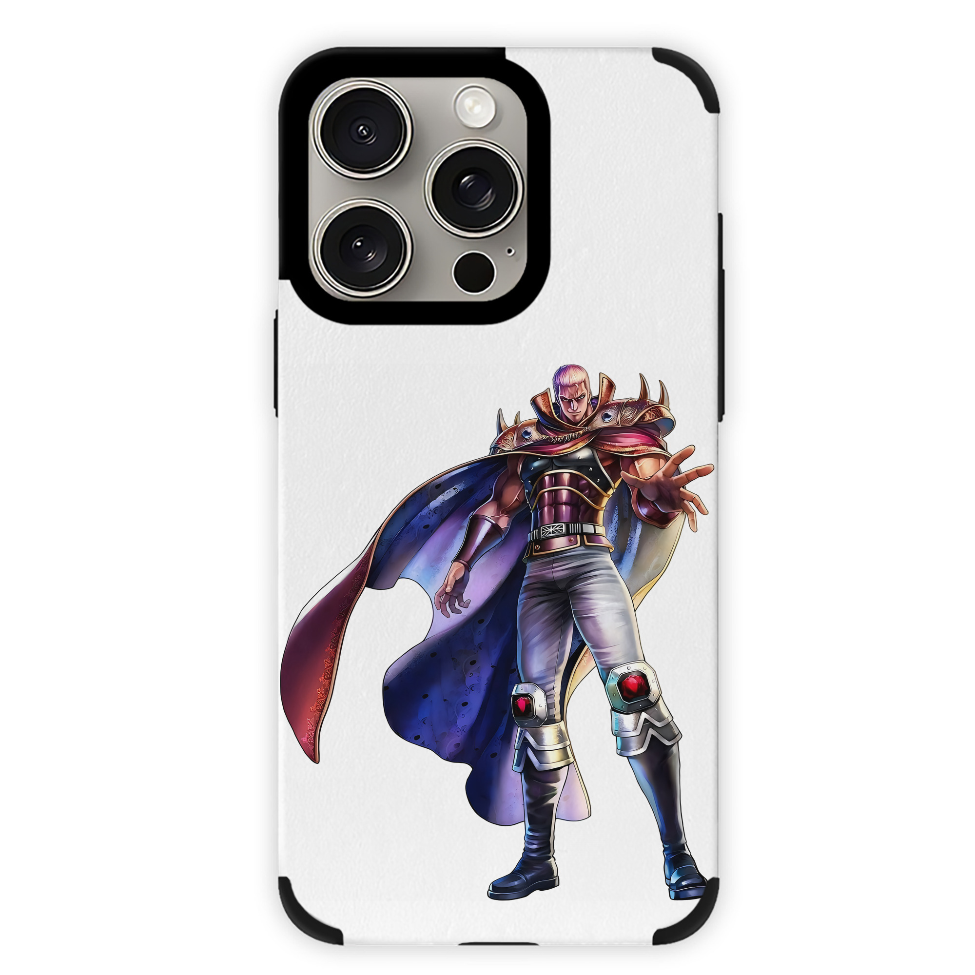 （画像用） 北斗の拳 Fist of the North Star 【iPhone15ProMax対応】 PUレザー スマホケース 耐衝撃＆黄変防止