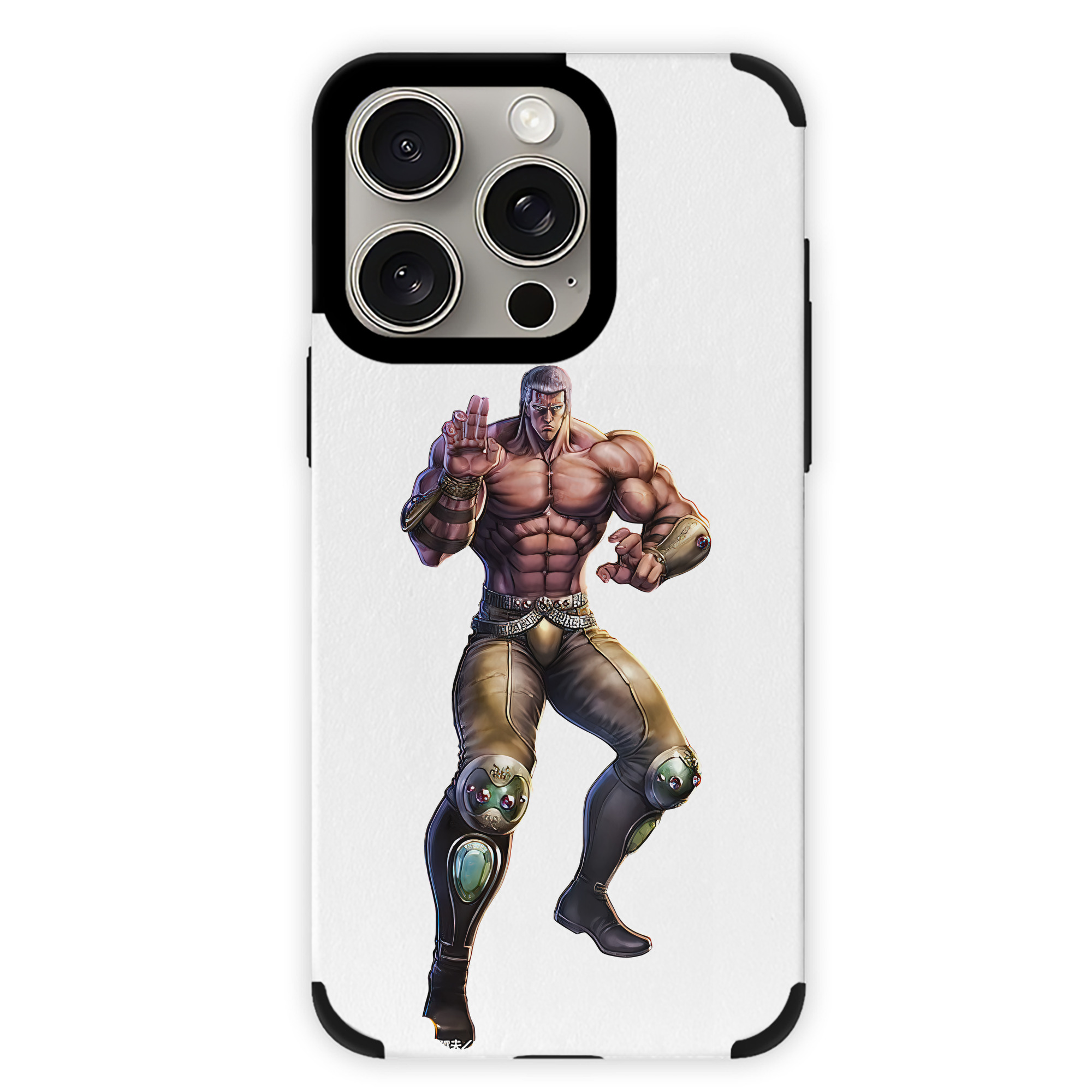 （画像用） 北斗の拳 Fist of the North Star 【iPhone15ProMax対応】 PUレザー スマホケース 耐衝撃＆黄変防止