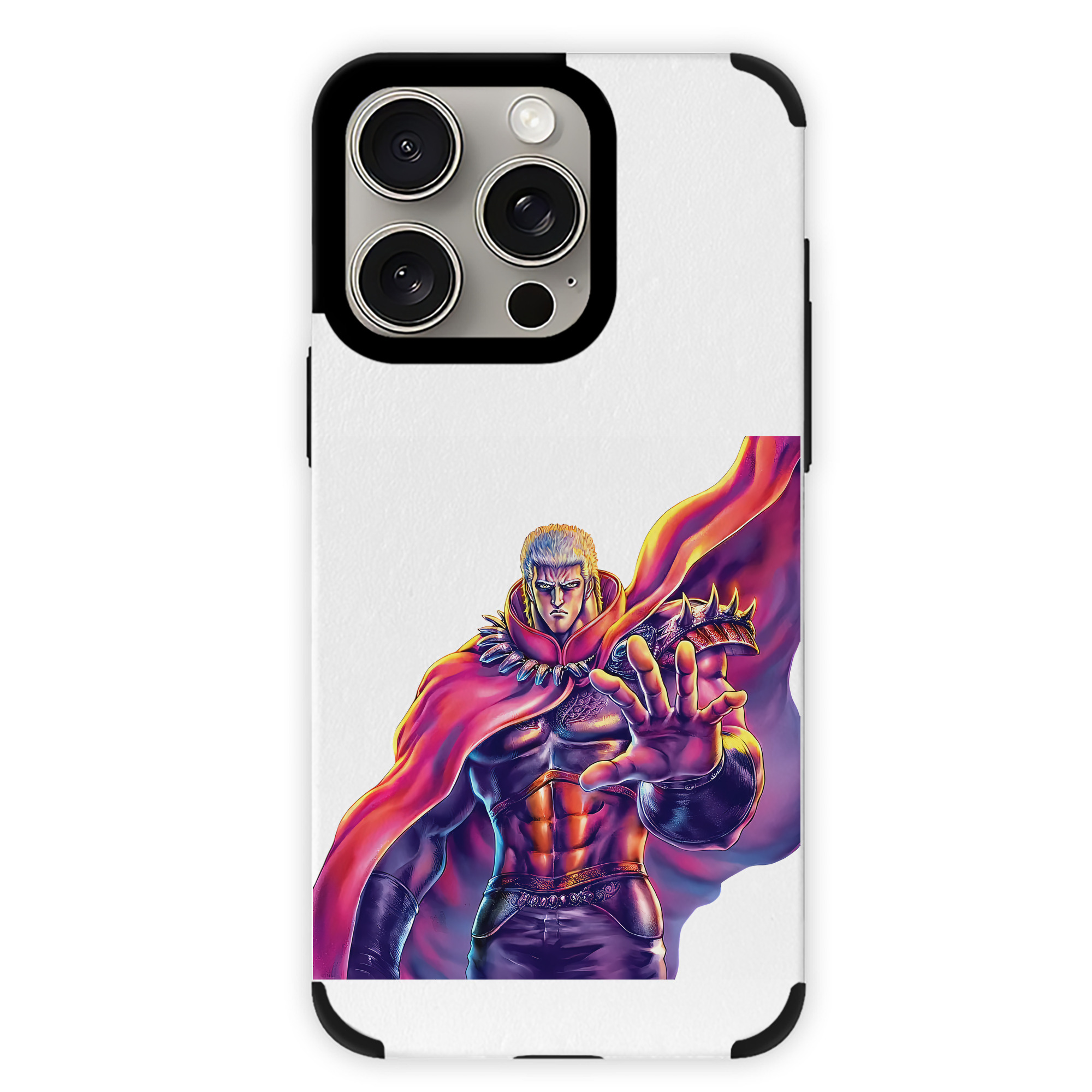 （画像用） 北斗の拳 Fist of the North Star 【iPhone15ProMax対応】 PUレザー スマホケース 耐衝撃＆黄変防止