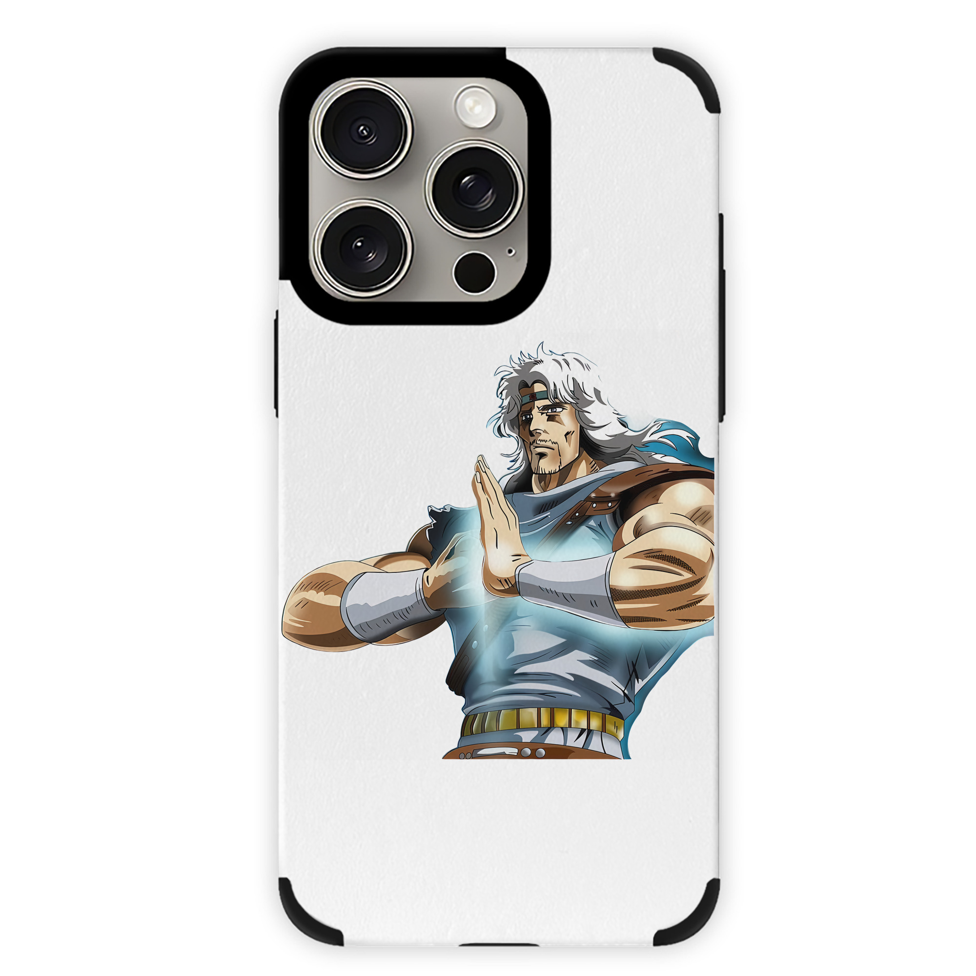 （画像用） 北斗の拳 Fist of the North Star 【iPhone15ProMax対応】 PUレザー スマホケース 耐衝撃＆黄変防止