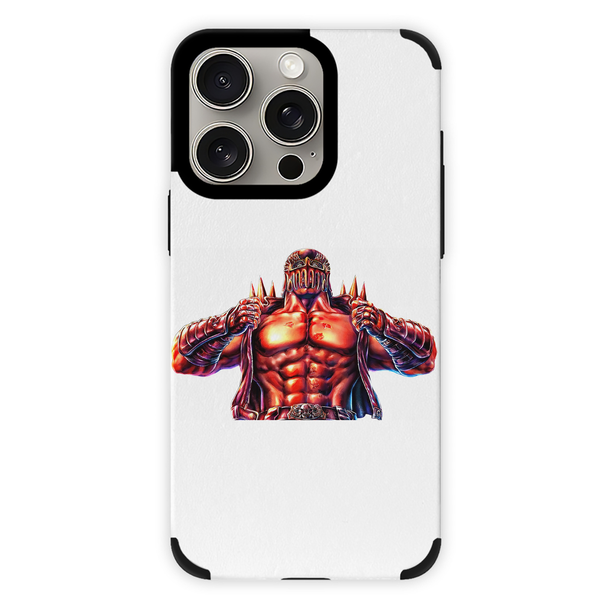 （画像用） 北斗の拳 Fist of the North Star 【iPhone15ProMax対応】 PUレザー スマホケース 耐衝撃＆黄変防止