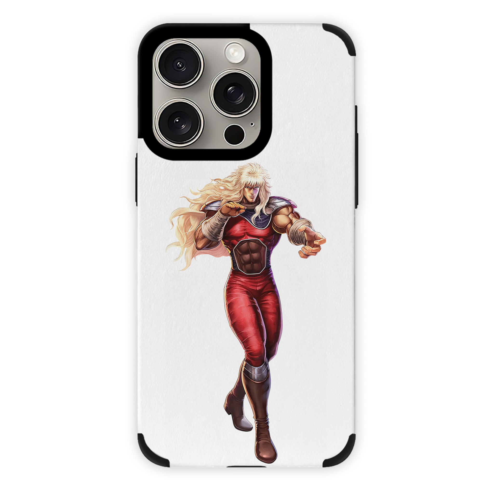 （画像用） 北斗の拳 Fist of the North Star 【iPhone15ProMax対応】 PUレザー スマホケース 耐衝撃＆黄変防止