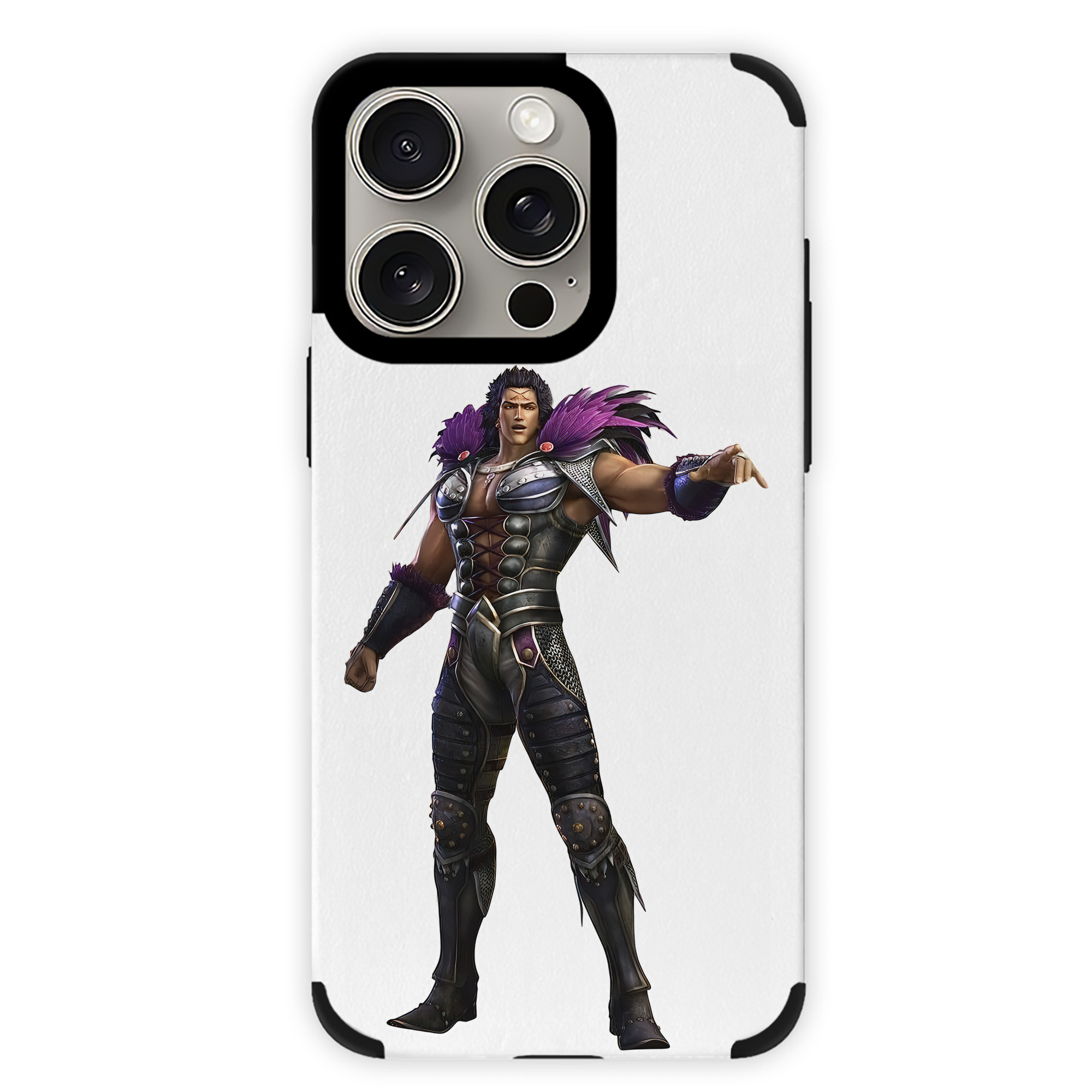 （画像用） 北斗の拳 Fist of the North Star 【iPhone15ProMax対応】 PUレザー スマホケース 耐衝撃＆黄変防止