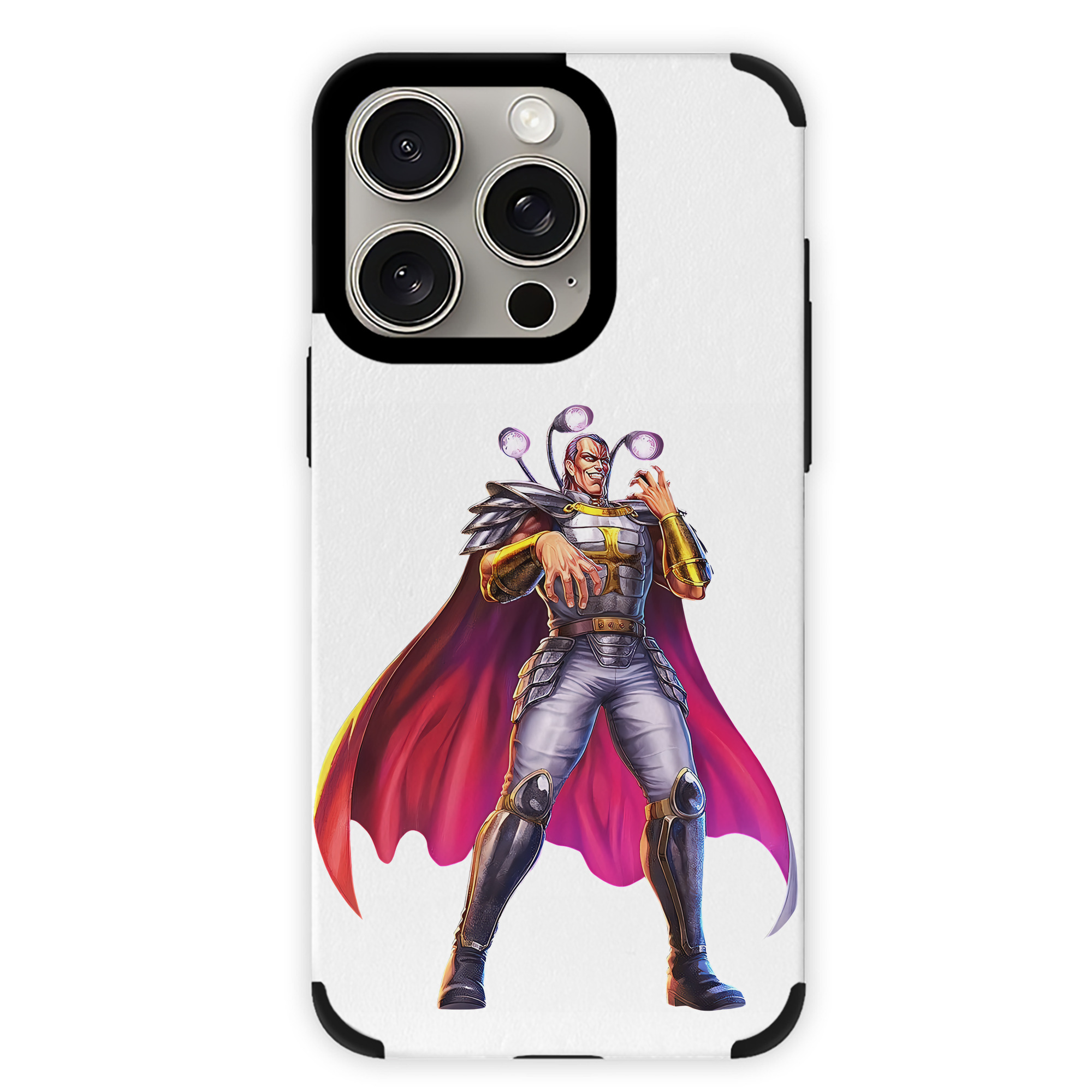 （画像用） 北斗の拳 Fist of the North Star 【iPhone15ProMax対応】 PUレザー スマホケース 耐衝撃＆黄変防止