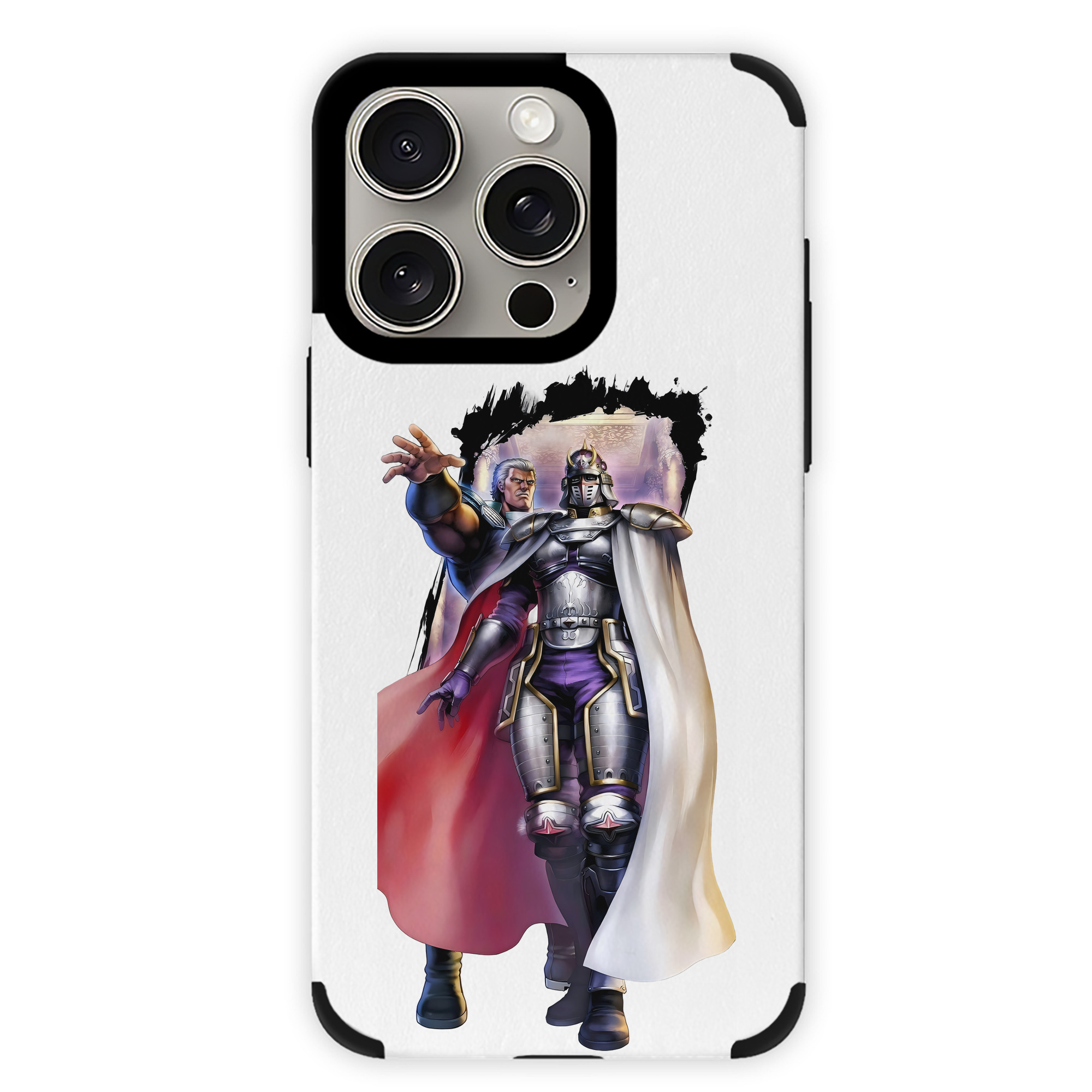 （画像用） 北斗の拳 Fist of the North Star 【iPhone15ProMax対応】 PUレザー スマホケース 耐衝撃＆黄変防止