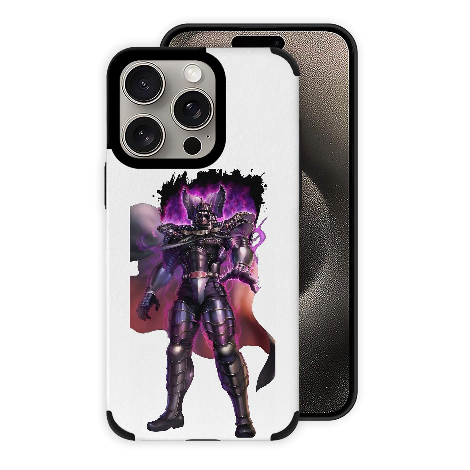 （画像用） 北斗の拳 Fist of the North Star 【iPhone15ProMax対応】 PUレザー スマホケース 耐衝撃＆黄変防止