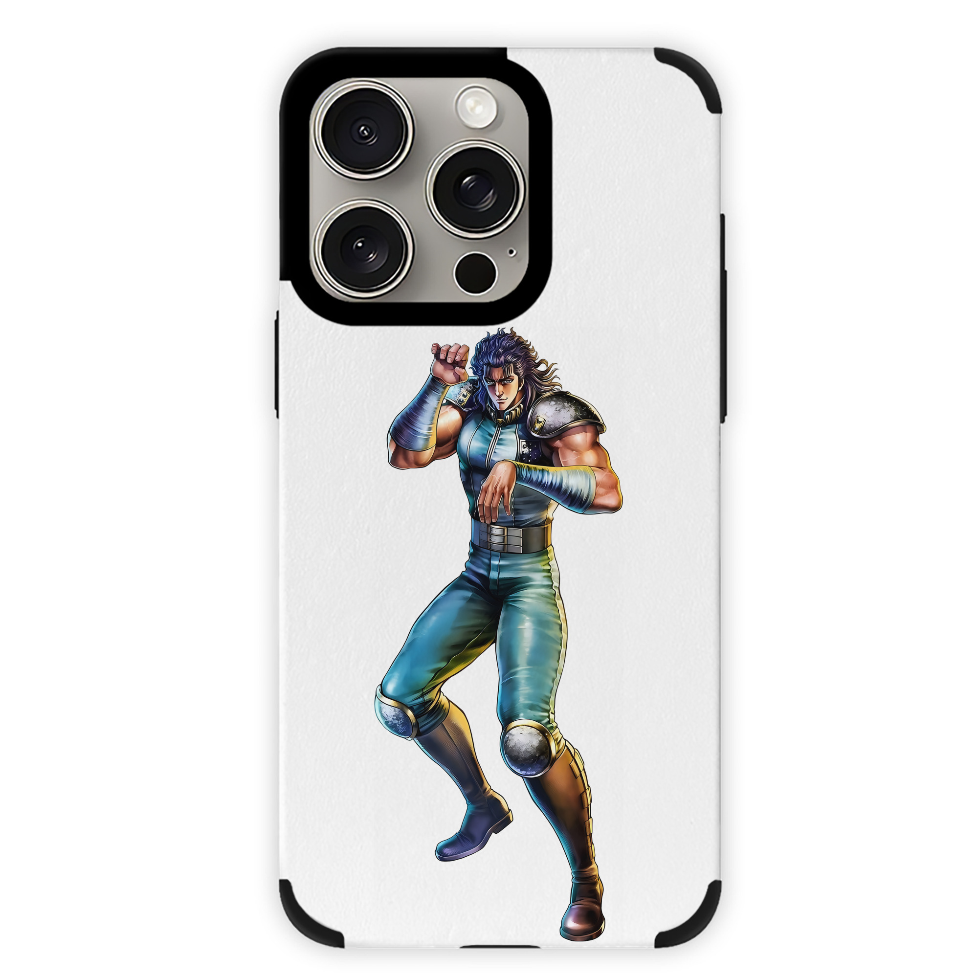 （画像用） 北斗の拳 Fist of the North Star 【iPhone15ProMax対応】 PUレザー スマホケース 耐衝撃＆黄変防止